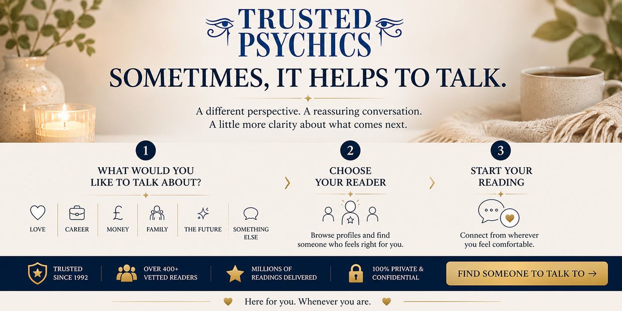 Trusted Psychics - Sometimes, it helps to talk - Infographic