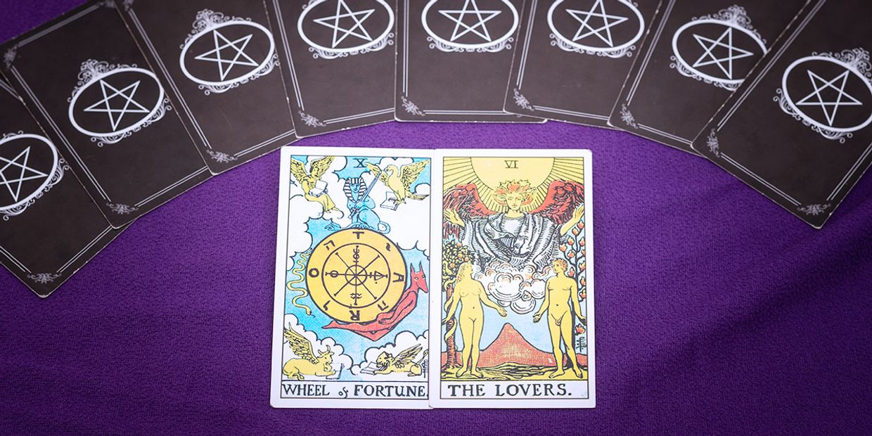 Love Psychic Readings - The Lovers & Wheel of Fortune Tarot Card