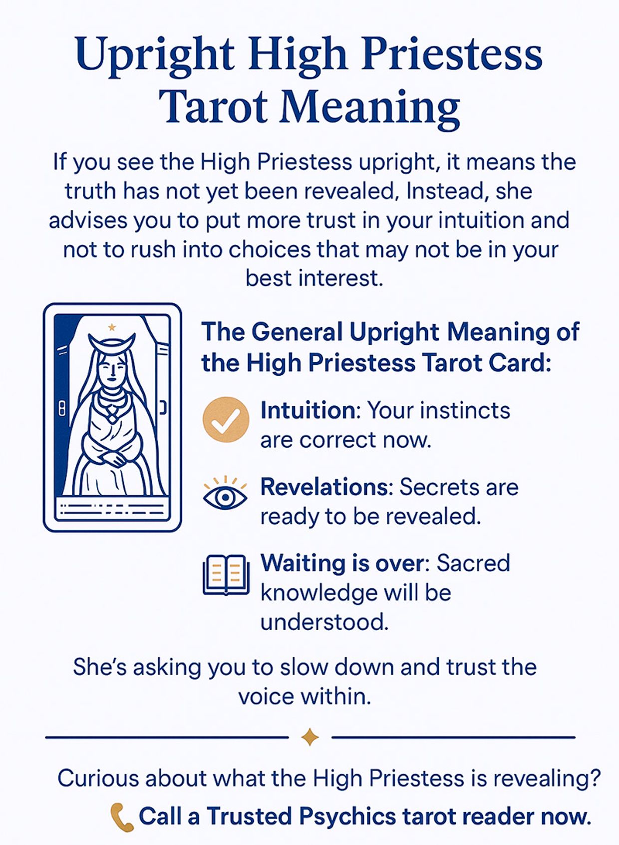 The High Priestess - Infographic