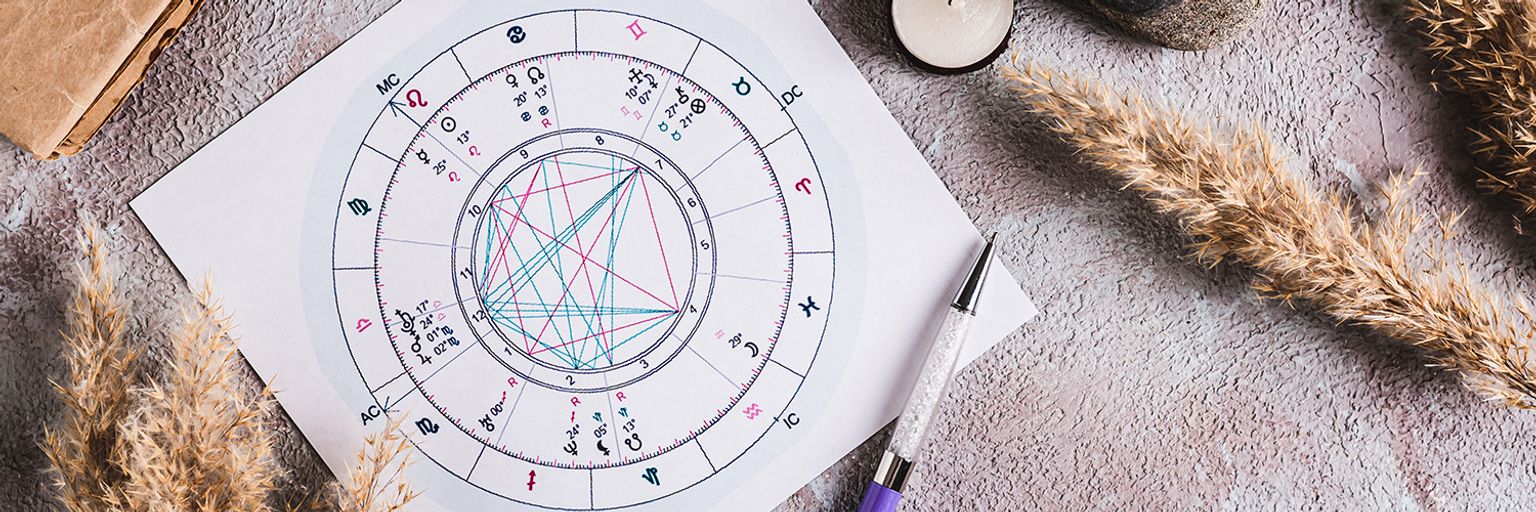 A horoscope chart