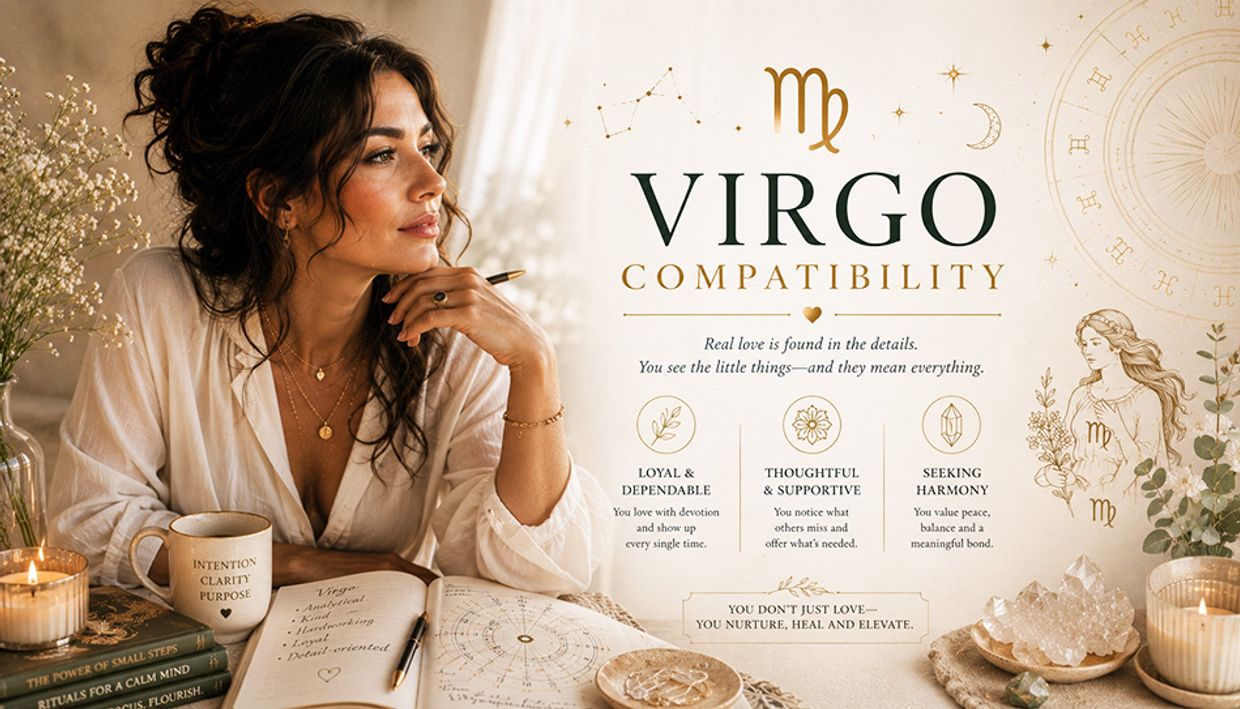 Virgo Compatibility Guide: Who Is Virgo Compatible With? Virgo Compatibility Infographic