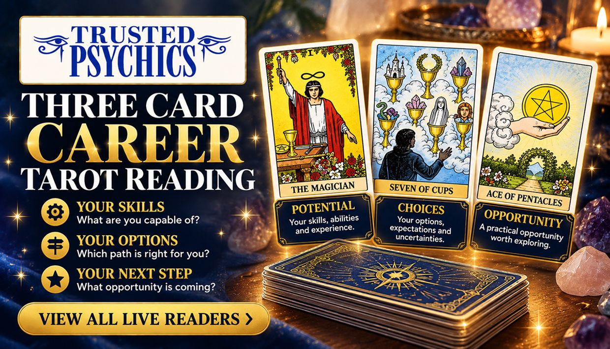 Three Card Career Tarot Reading - Your Skills, Your Options, Your Next Steps.