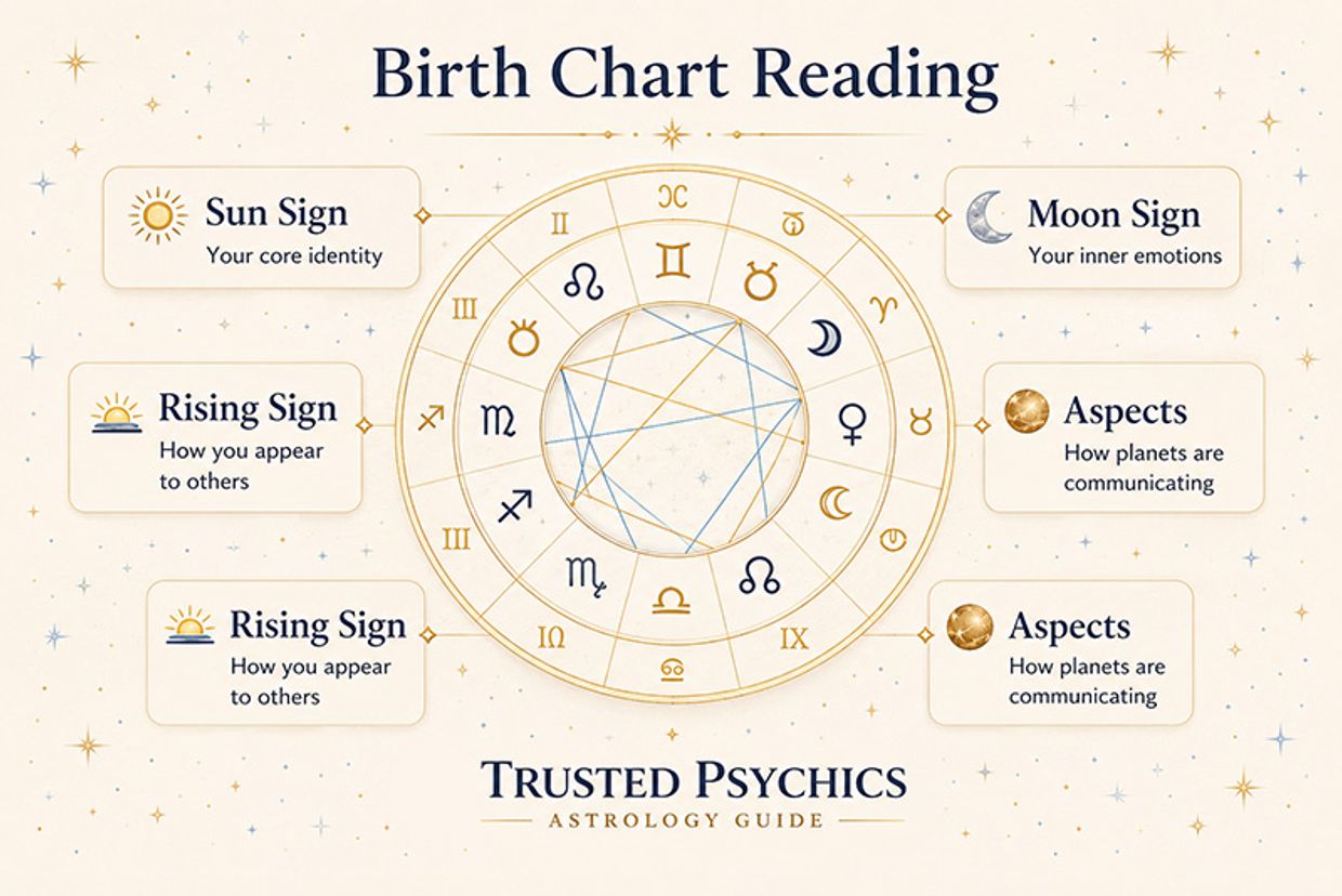 Libra Personality Traits - Birth Chart Reading Infographic