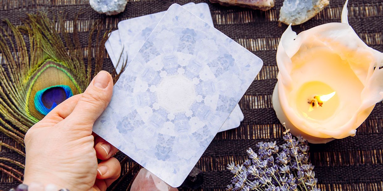 Angel Card Reading - Angel Cards with a candle