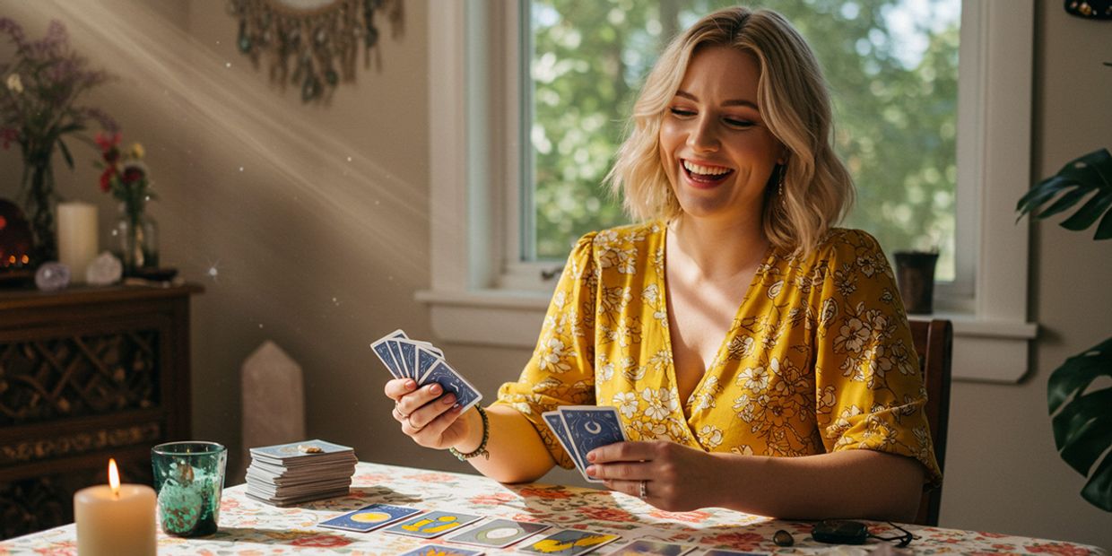 3 of Hearts in a Love Reading and Its Meaning - A female tarot card reader