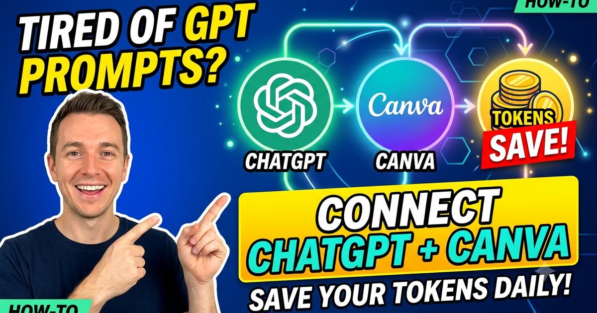 Stop Wasting ChatGPT Image Tokens by connecting Canva with GPT
