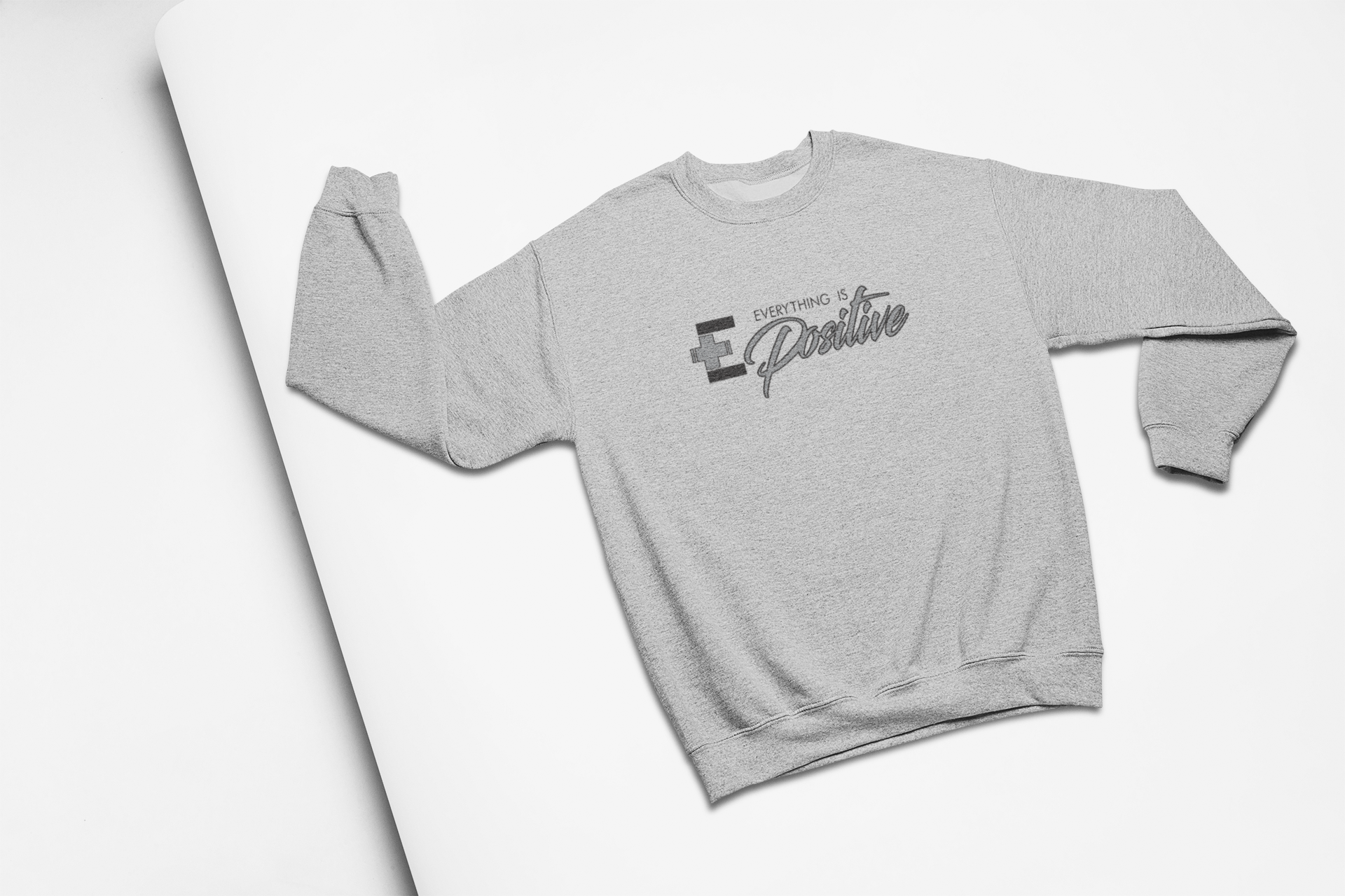 Grey Sweatshirt – Black & Grey Print