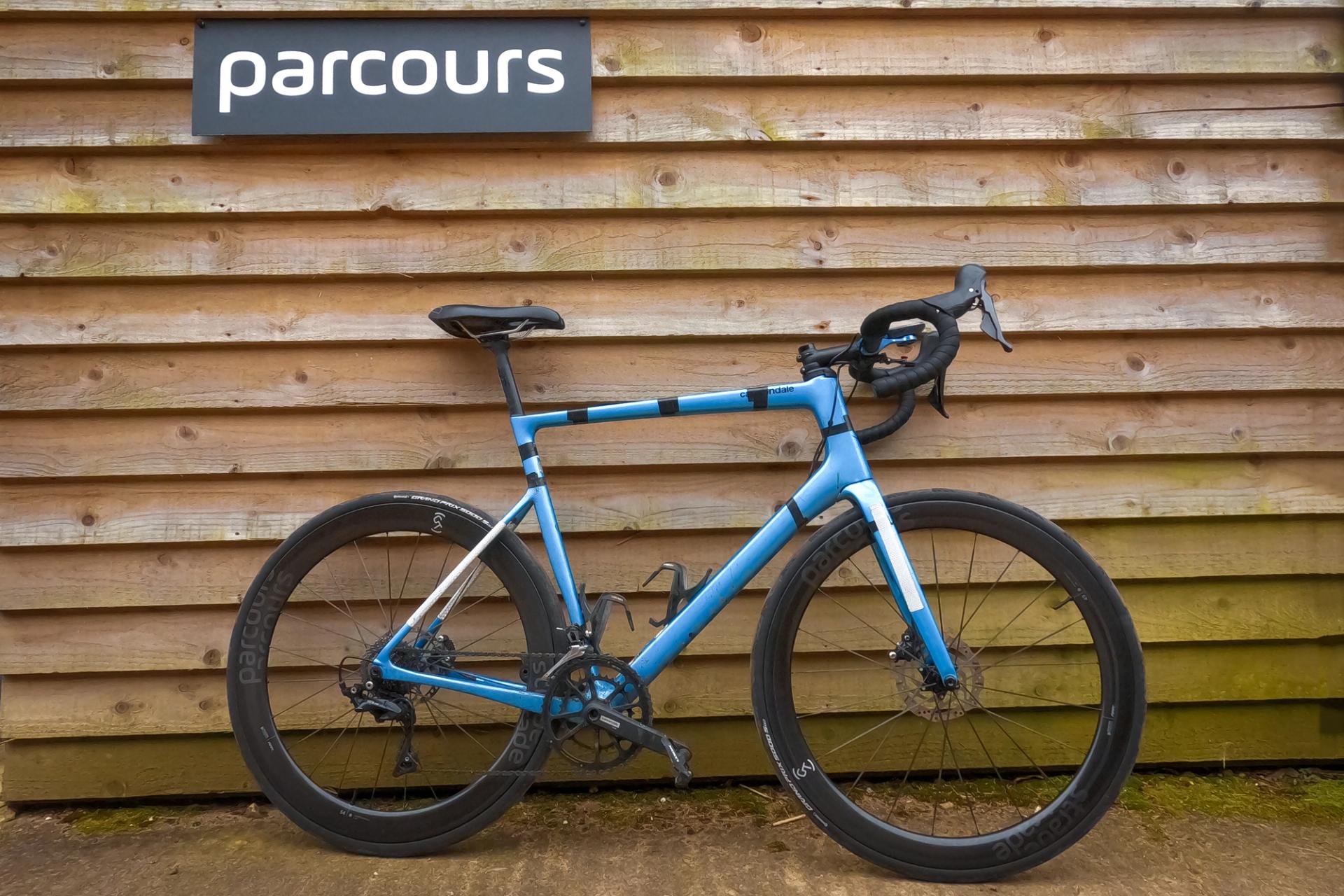 My Cannondale Super Six with Parcours wheels ready for a test ride