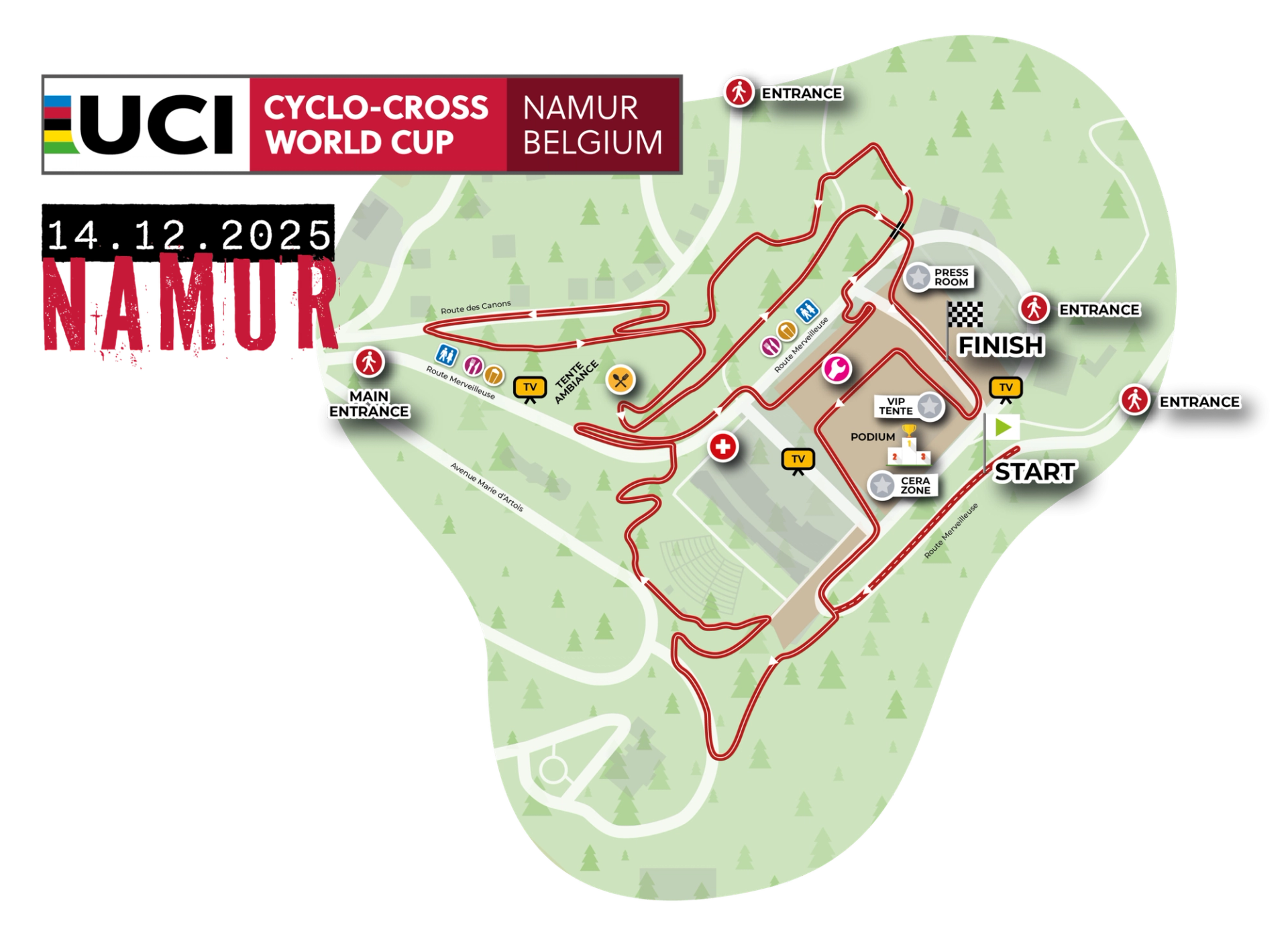 Namur World Cup CX route