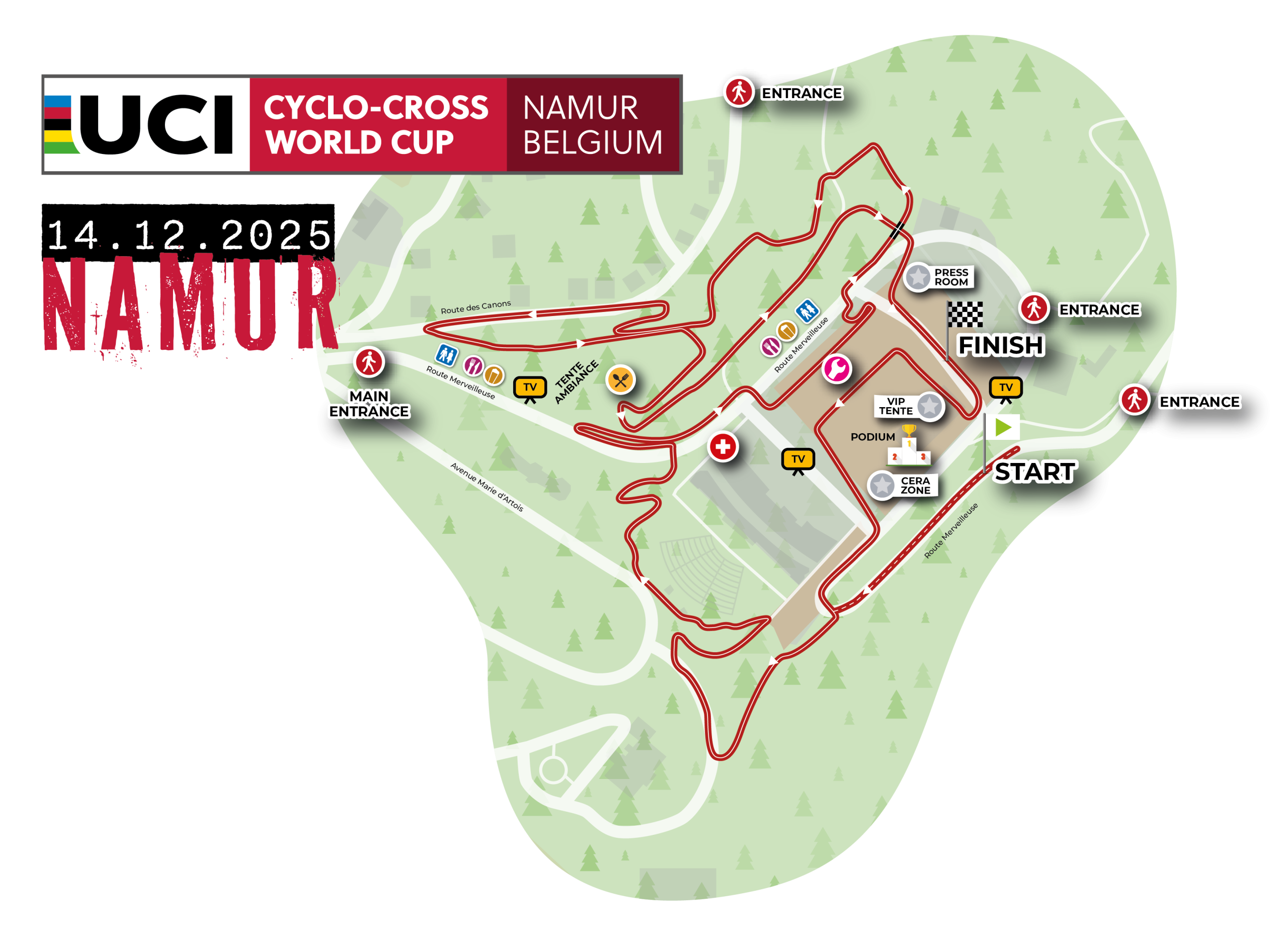 Namur World Cup CX route