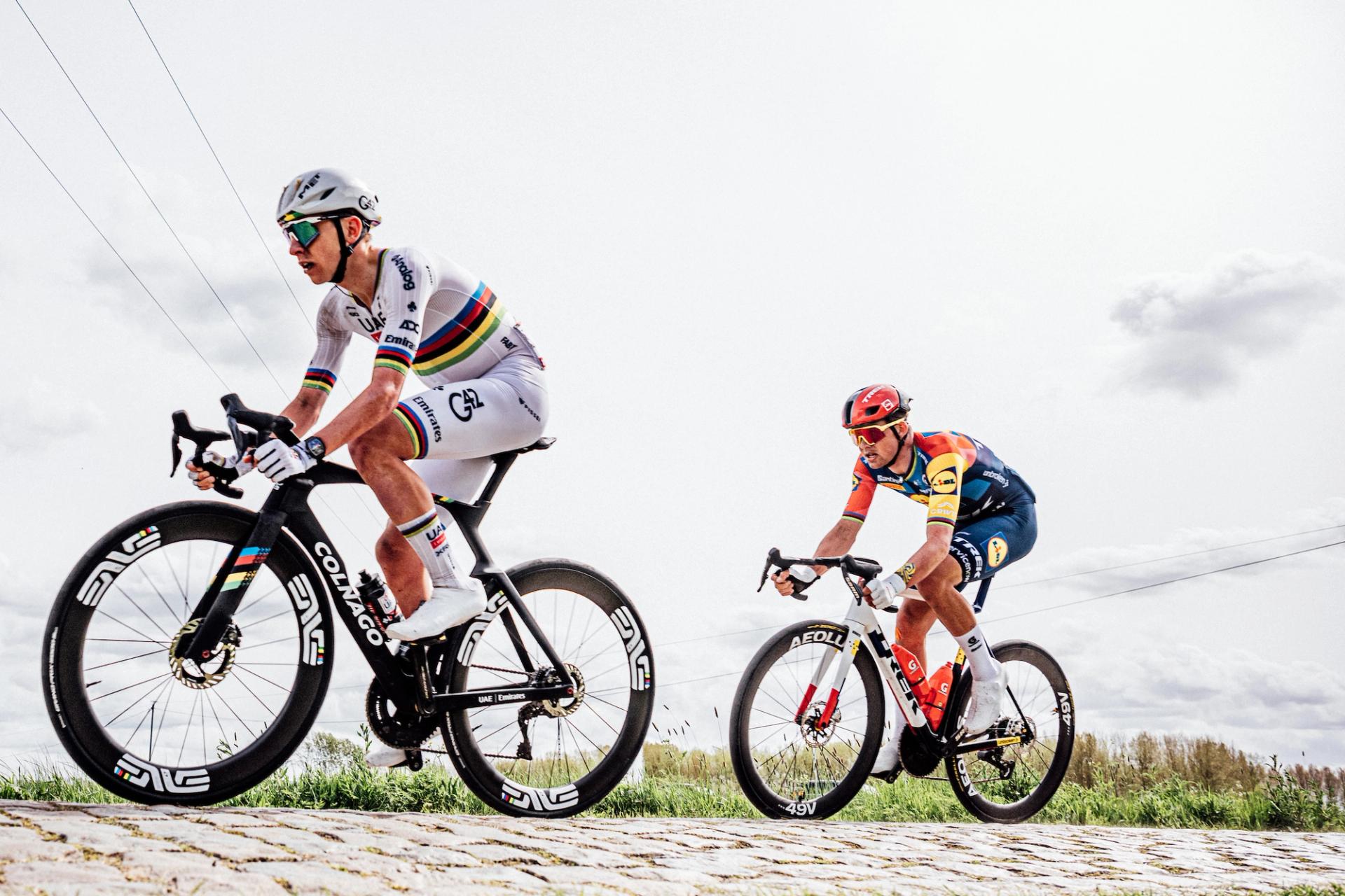 'On the edge': Veteran Belgian racer questions Paris-Roubaix decision to wave UAE car past peloton on cobbles for punctured Pogačar