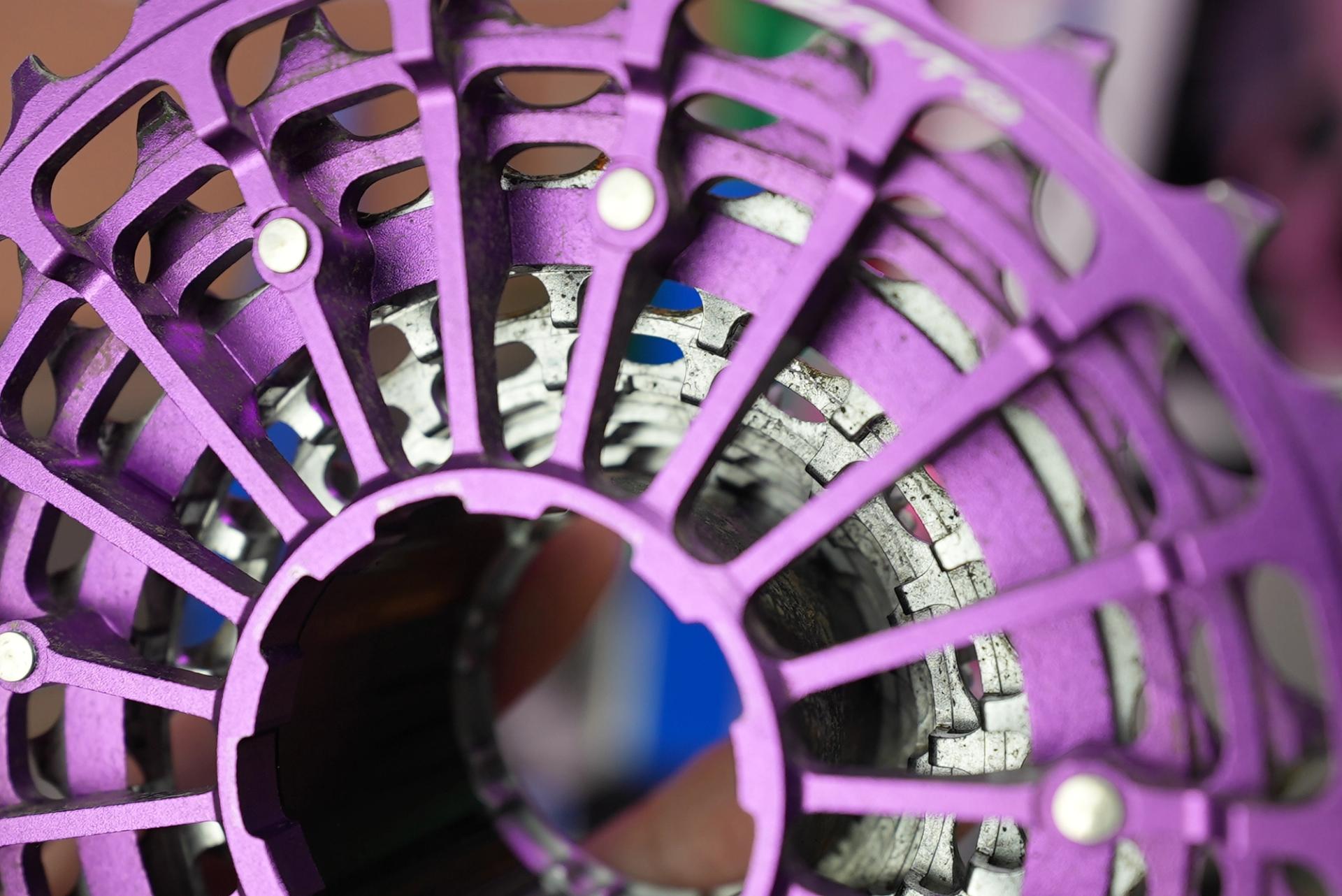 The underside ZTTO SLR Gen 3, pictured in a macro shot in a workshop