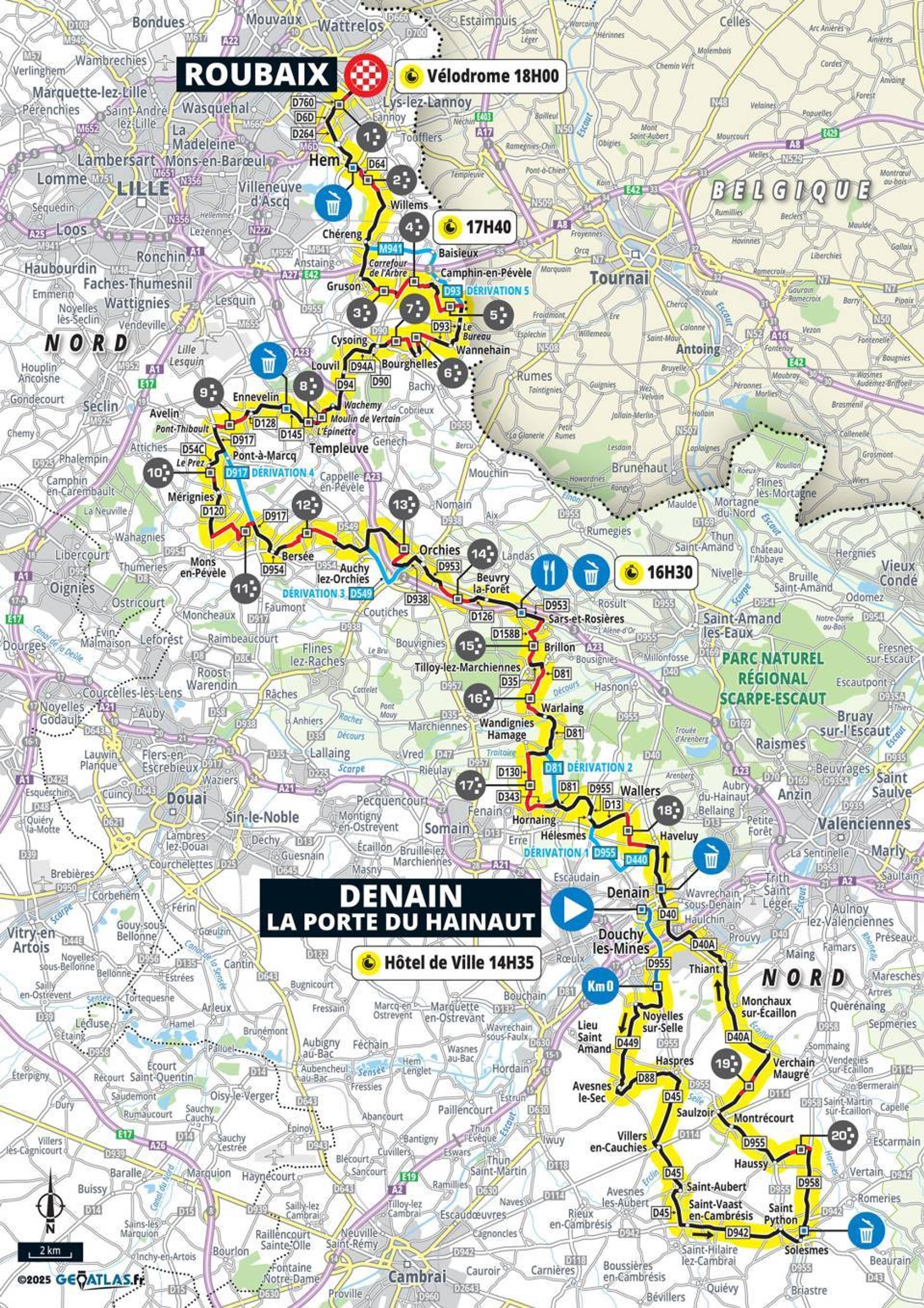 Paris-Roubaix Femmes 2026 route