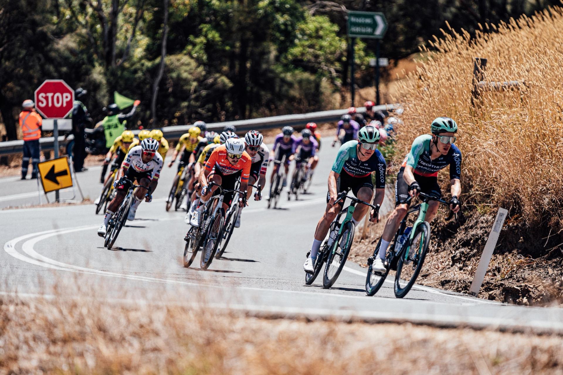 Picture by Zac Williams/SWpix.com - 23/01/2026 - Cycling - 2026 Tour Down Under - Stage 3 - Henley Beach to Nairne - Jay Vine, UAE Team XRG.
