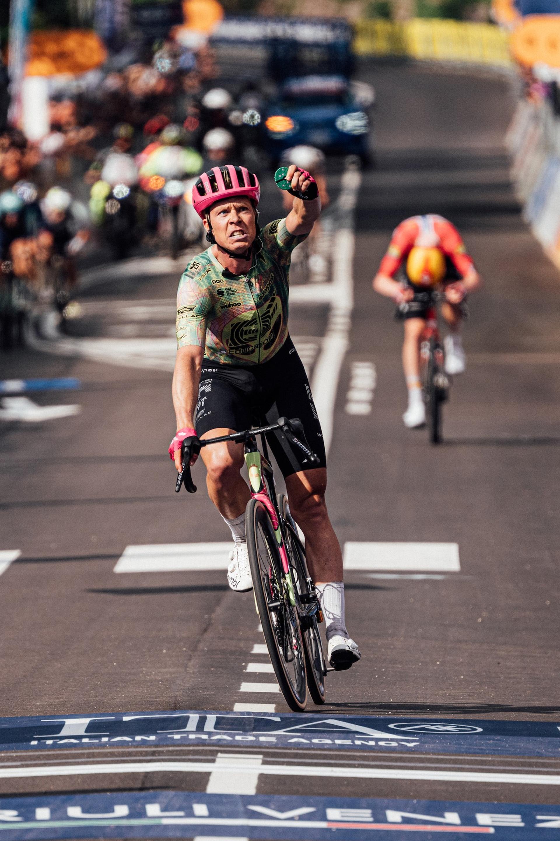 Michael Valgren surges to win the Giro d’Italia Stage 17 in Cassano d’Adda to Andalo