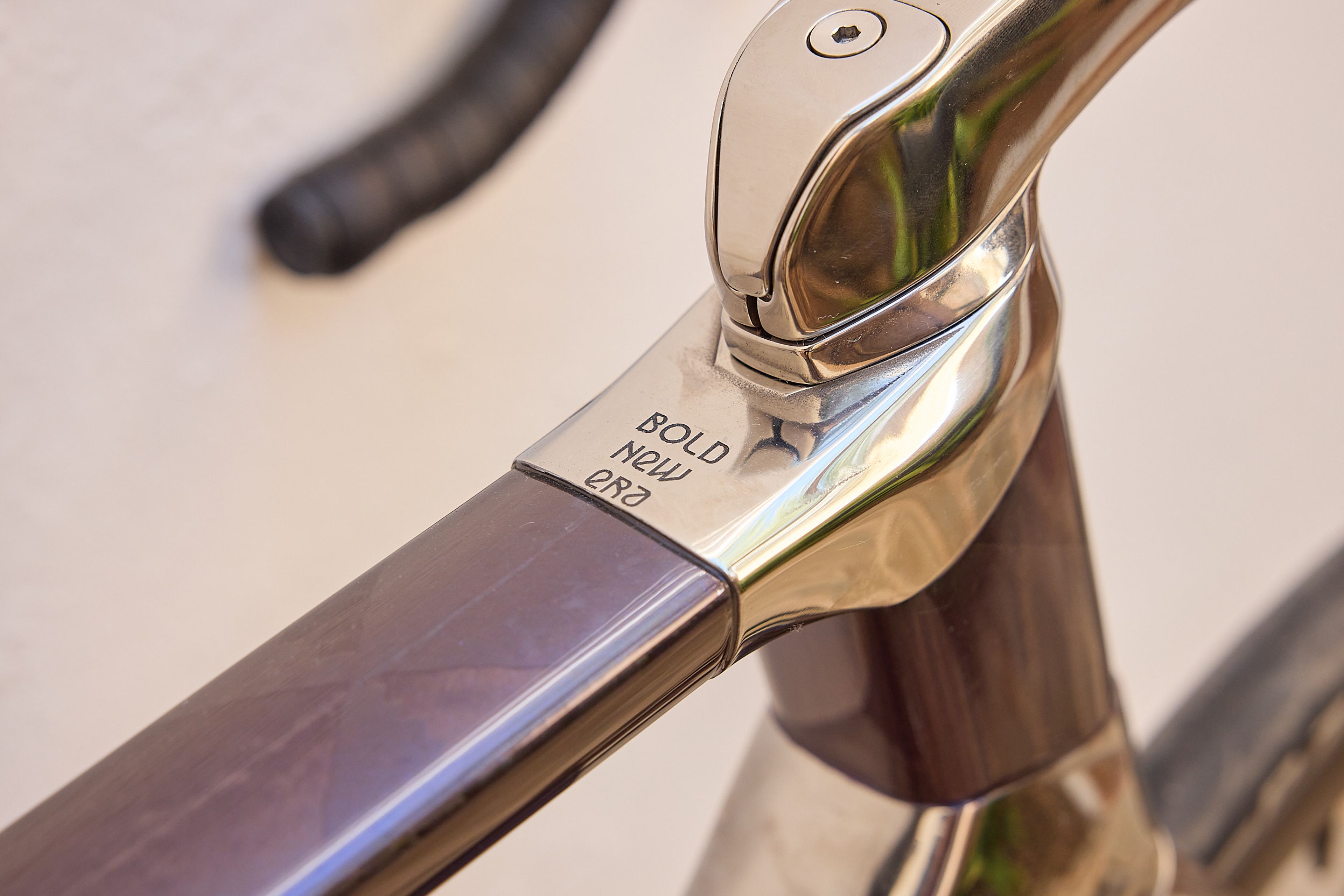 The top tube and stem of the Bastion Archetype