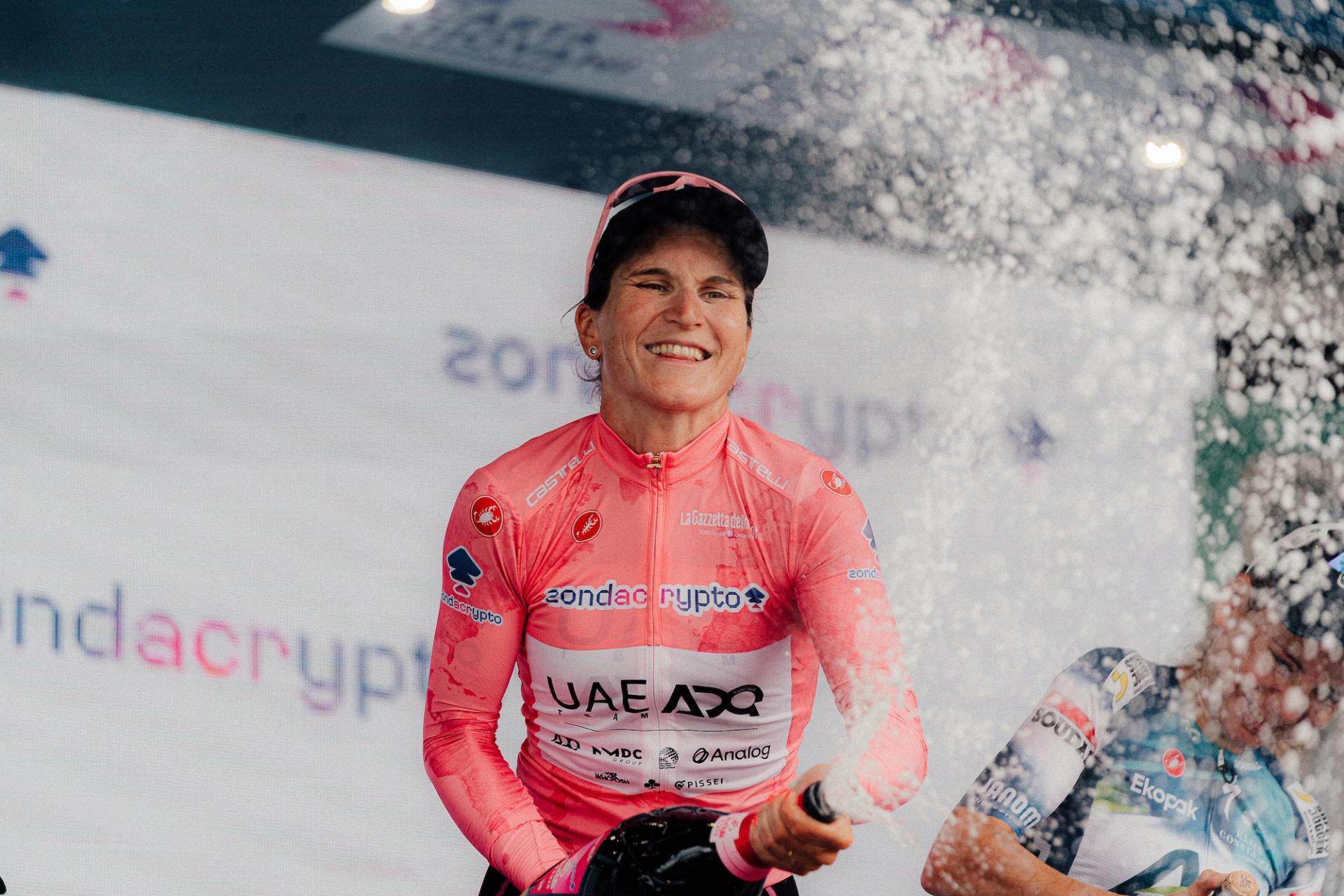 Picture by Thomas Maheux/SWpix.com - 13/07/2025 - Cycling - UCI Women's World Tour - Giro d'Italia Women 2025 - Stage 8 : Forlì › Imola - LONGO BORGHINI Elisa, UAE Team ADQ