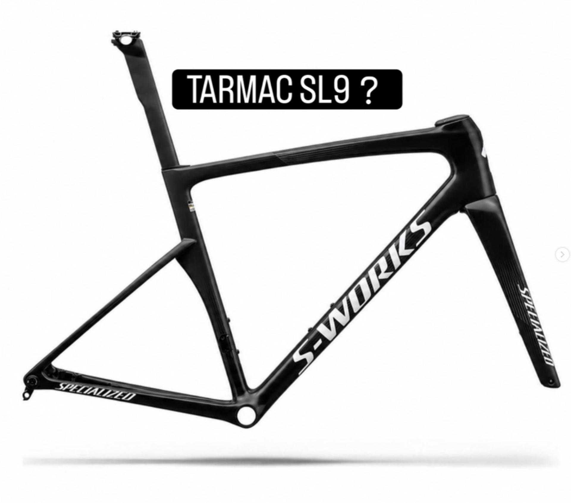 S-works S-Works SL9 road bike frame labeled “TARMAC SL9”