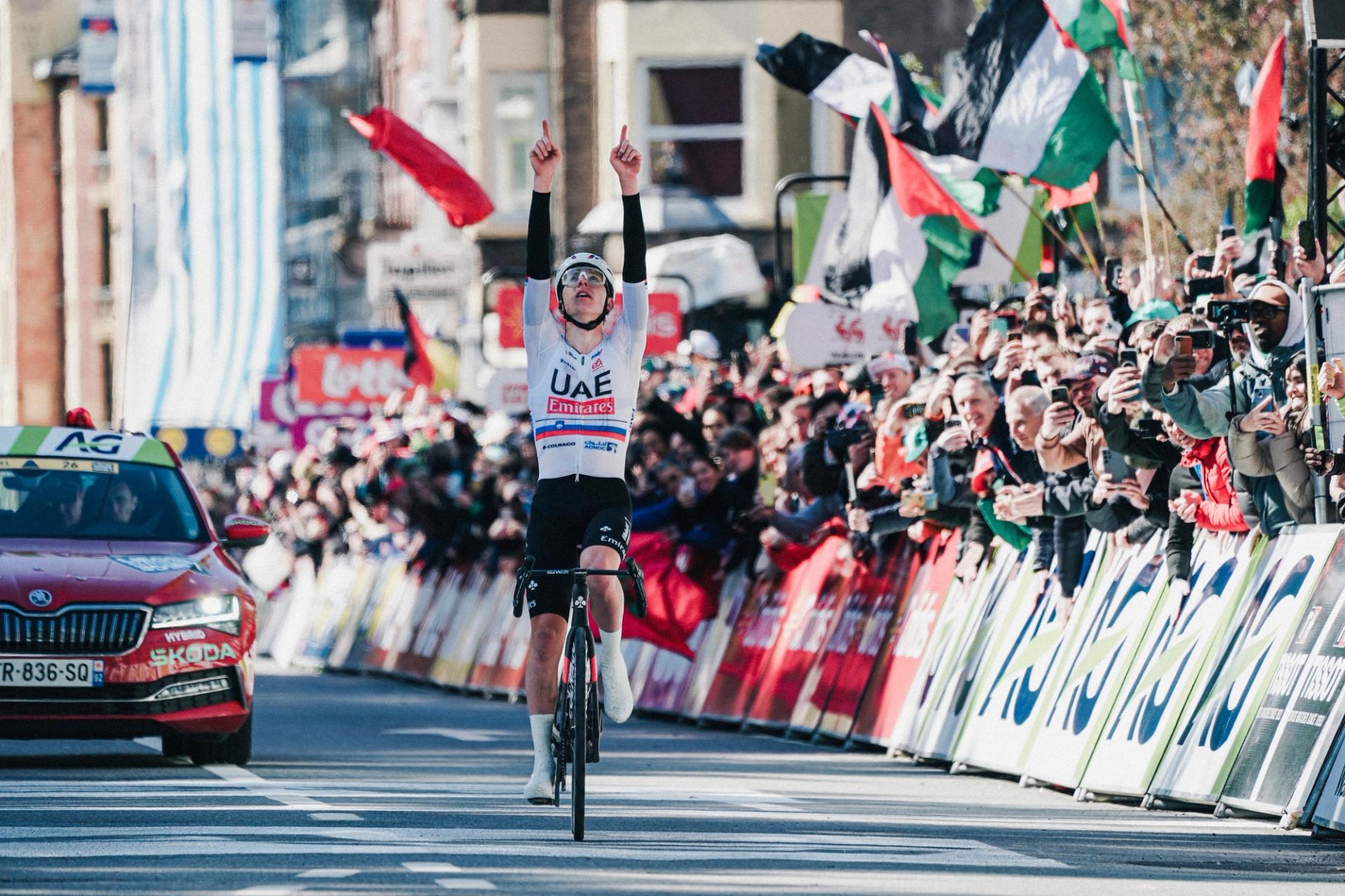 21/04/2024 - Liège Bastogne Liège - Liège / Liège (254,5 km) - POGACAR Tadej (UAE TEAM EMIRATES) - Remporte Liège Bastogne Liège 2024