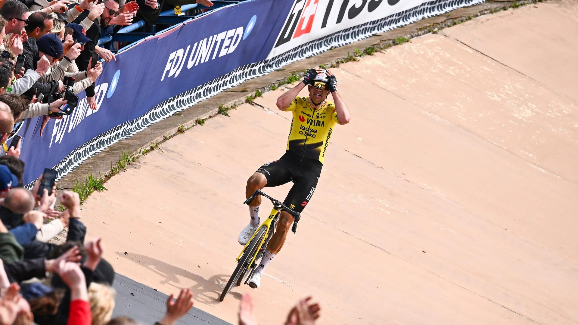 Wout van Aert restores unpredictability to the Monument hierarchy at Paris-Roubaix