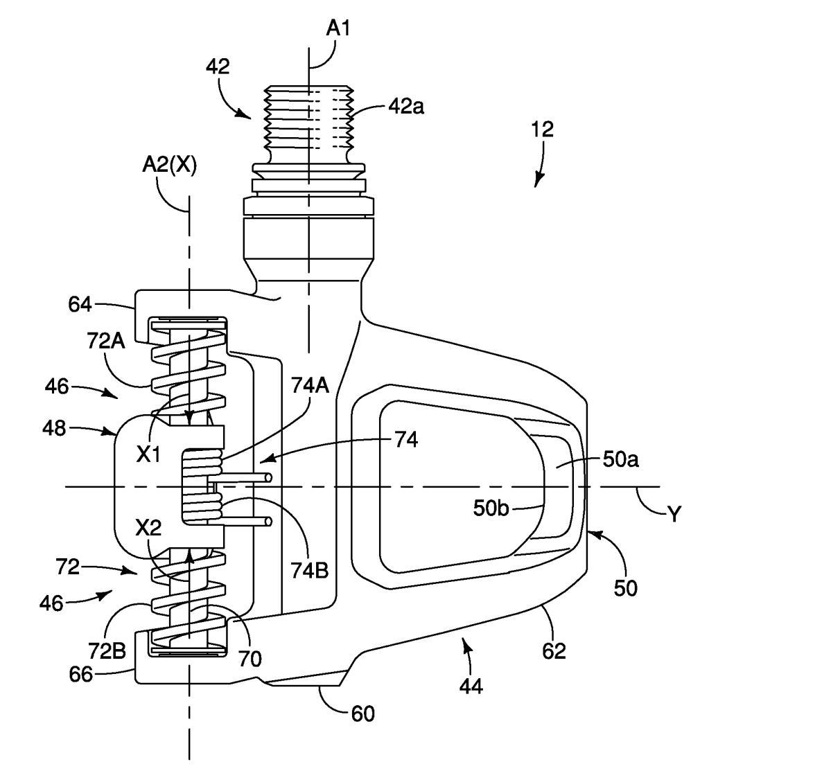 Image from patent application of Shimano pedal