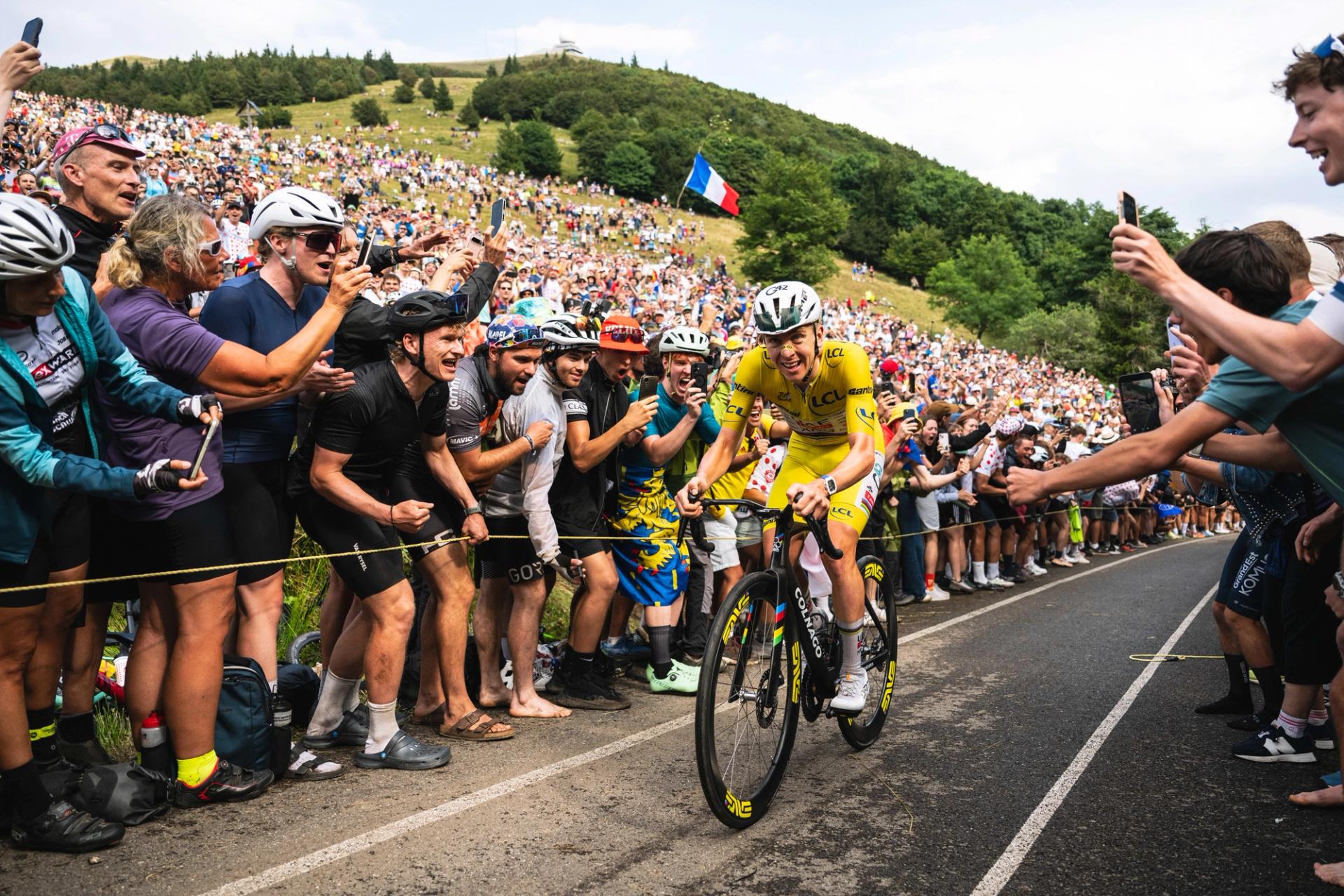 Pogačar looked vulnerable on stage 14, but his rivals let the Tour's best gamble pass