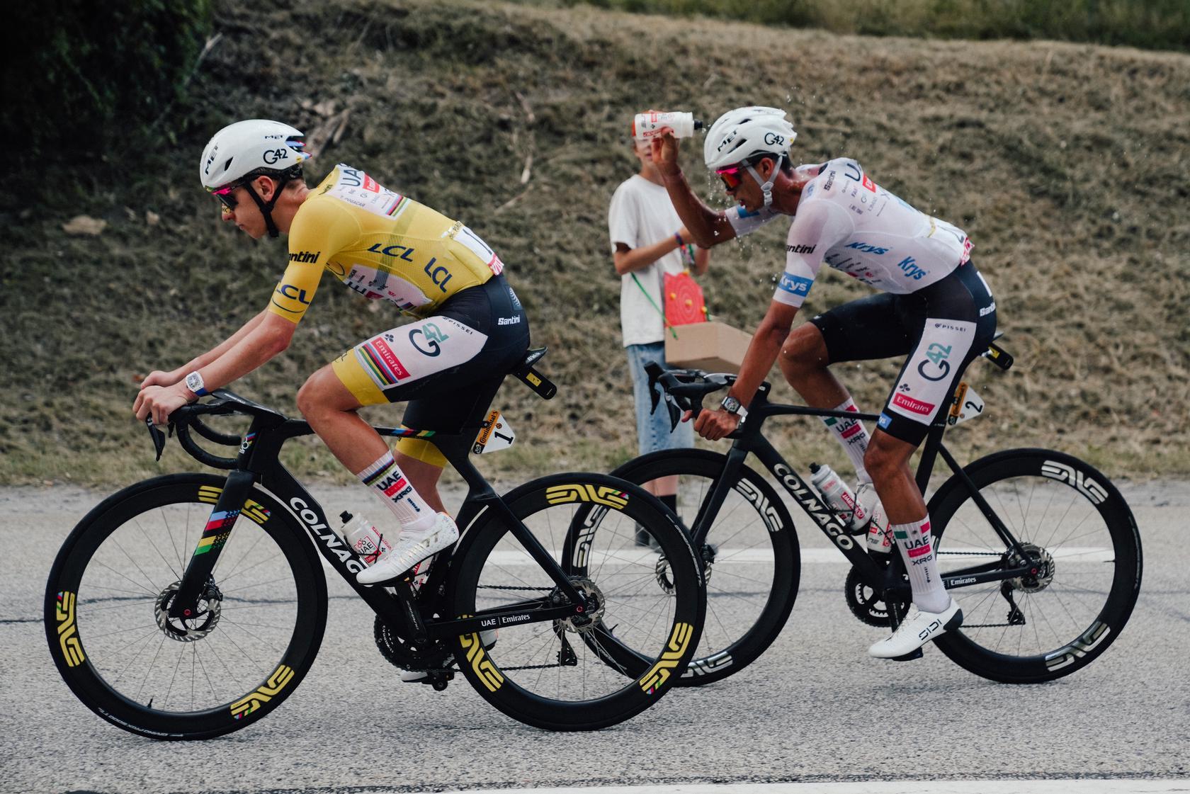 25/07/2026 - Tour de France 2026 - Étape 20 - Le Bourg d'Oisans / Alpe D'Huez (170,9 km) - Tadej POGACAR, Isaac DEL TORO (UAE TEAM EMIRATES XRG)
