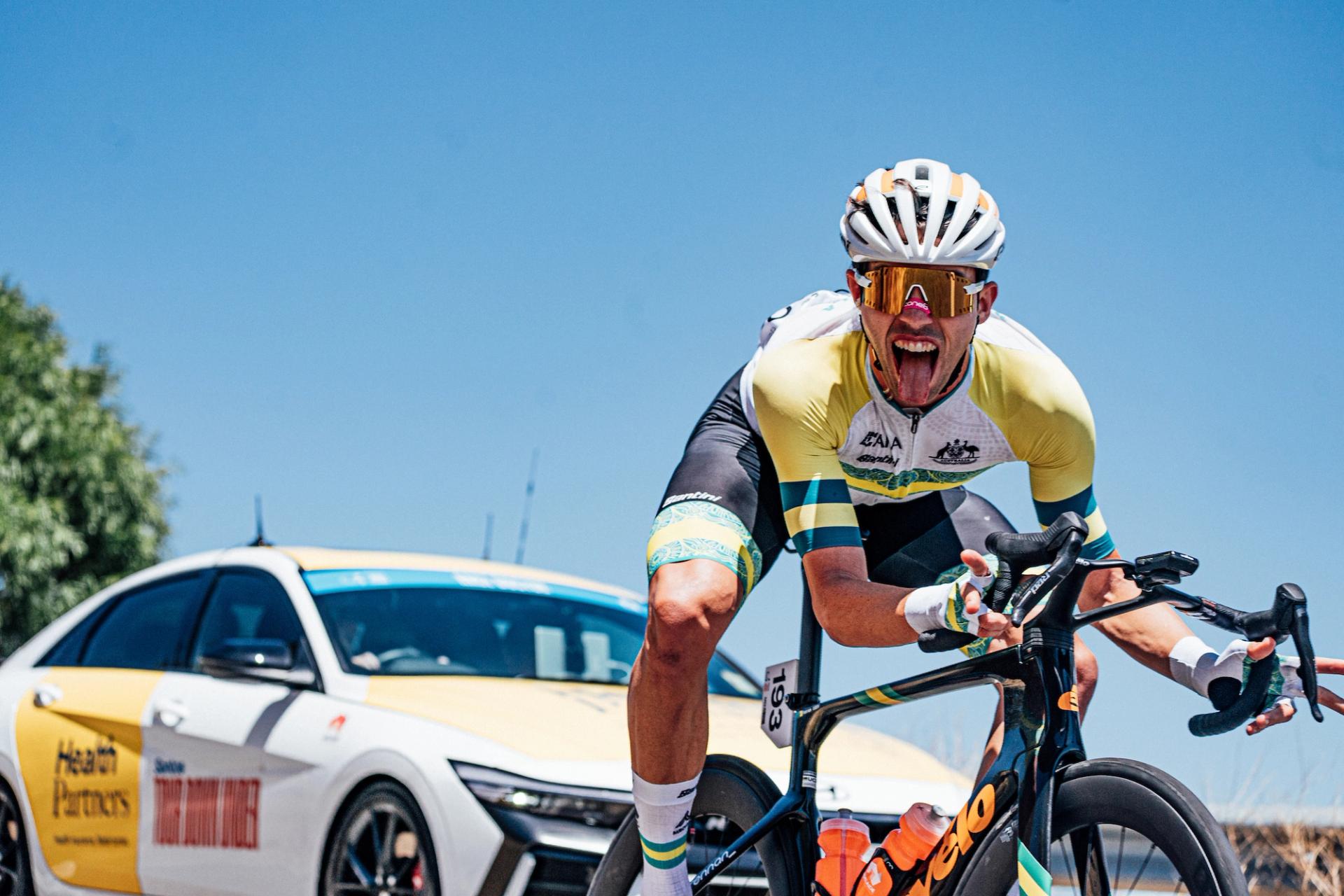 Picture by Zac Williams/SWpix.com - 21/01/2026 - Cycling - 2026 Tour Down Under - Stage 1 - Tanunda to Tanunda - Patrick Eddy, Australian National Team.
