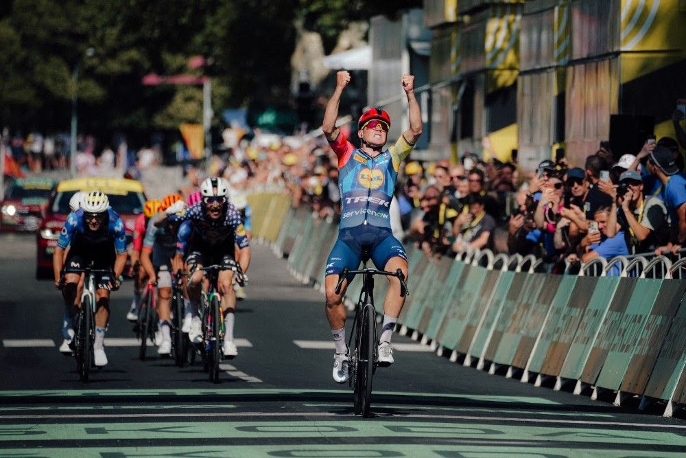'I heard a lot of places that I was done', Mads Pedersen ends drought with Tour de France stage 4 win and takes green jersey lead