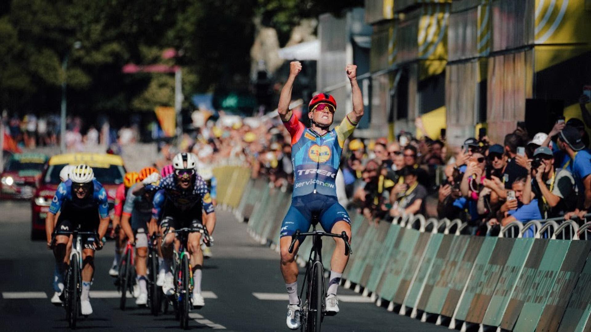 'I heard a lot of places that I was done', Mads Pedersen ends drought with Tour de France stage 4 win and takes green jersey lead