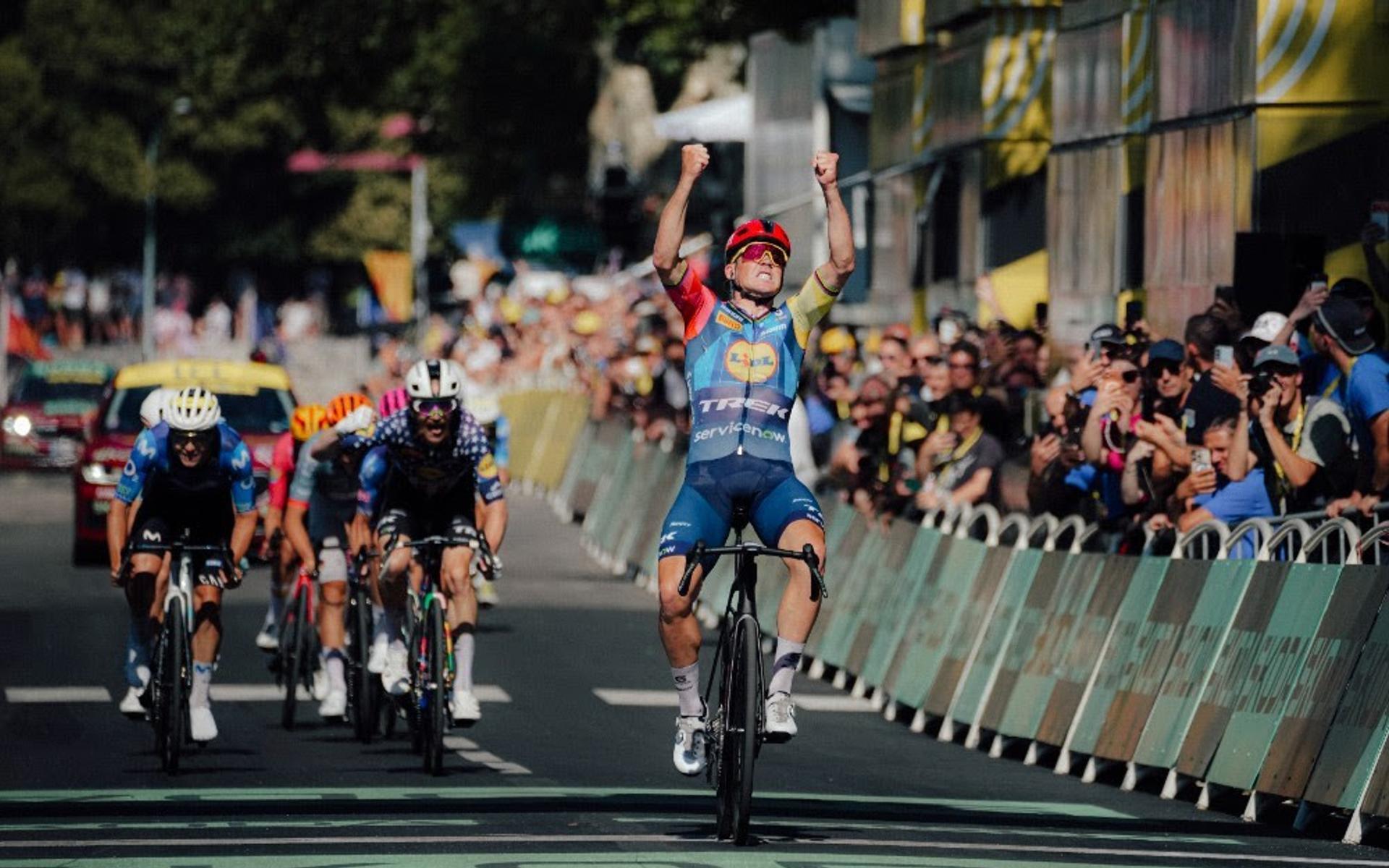 'I heard a lot of places that I was done', Mads Pedersen ends drought with Tour de France stage 4 win and takes green jersey lead