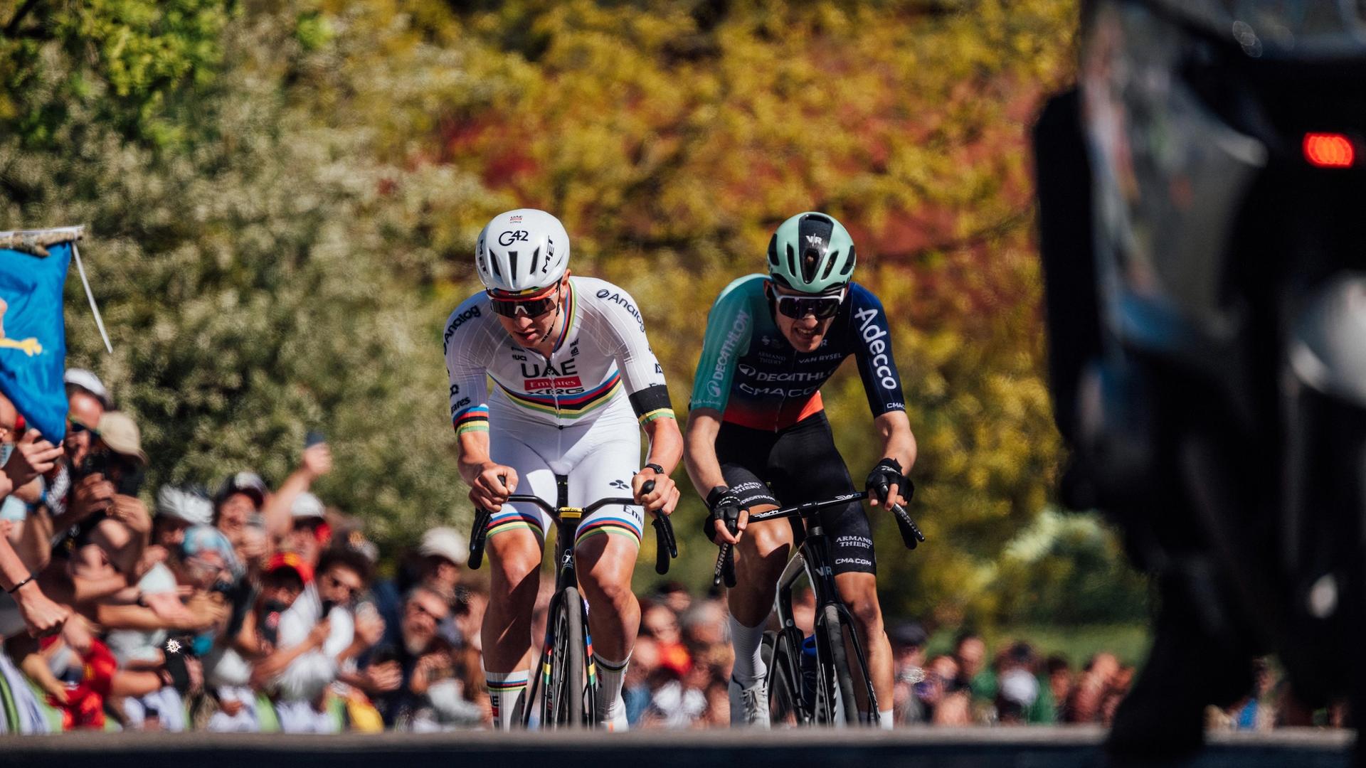 ‘He will destroy everyone’ – Pogačar wins fourth Liège but is stunned by Paul Seixas