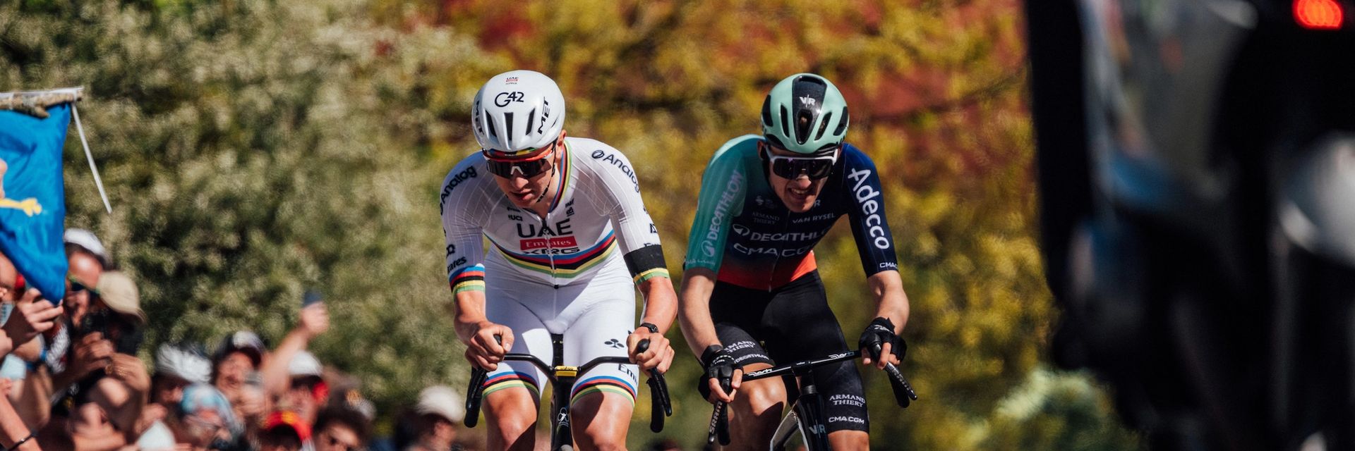 ‘He will destroy everyone’ – Pogačar wins fourth Liège but is stunned by Paul Seixas