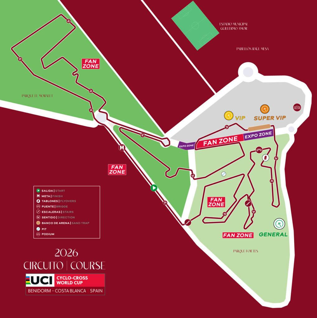 UCI Cyclo-cross World Cup Benidorm map