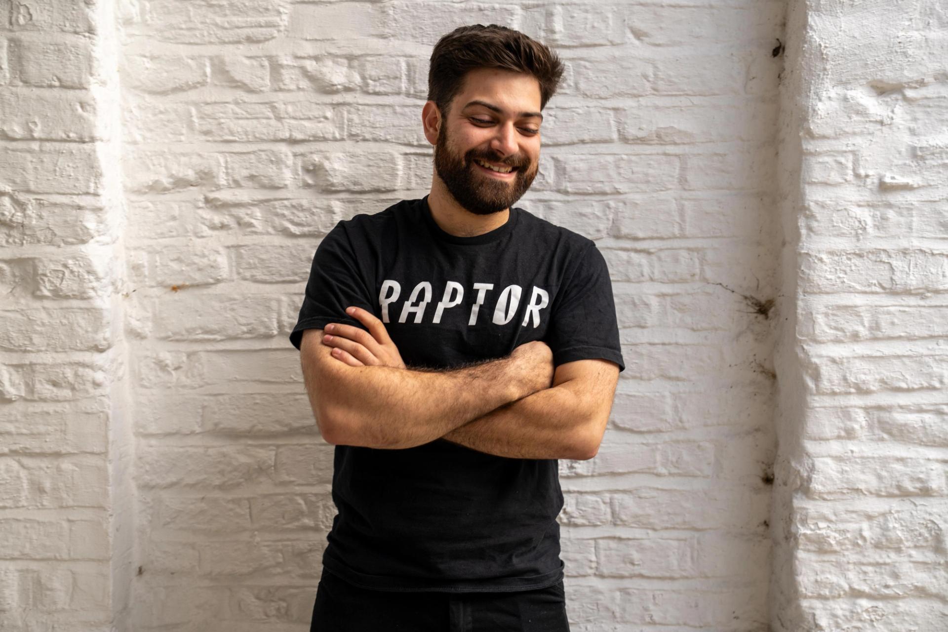 Workshop manager Miguel Da Silva against a white wall