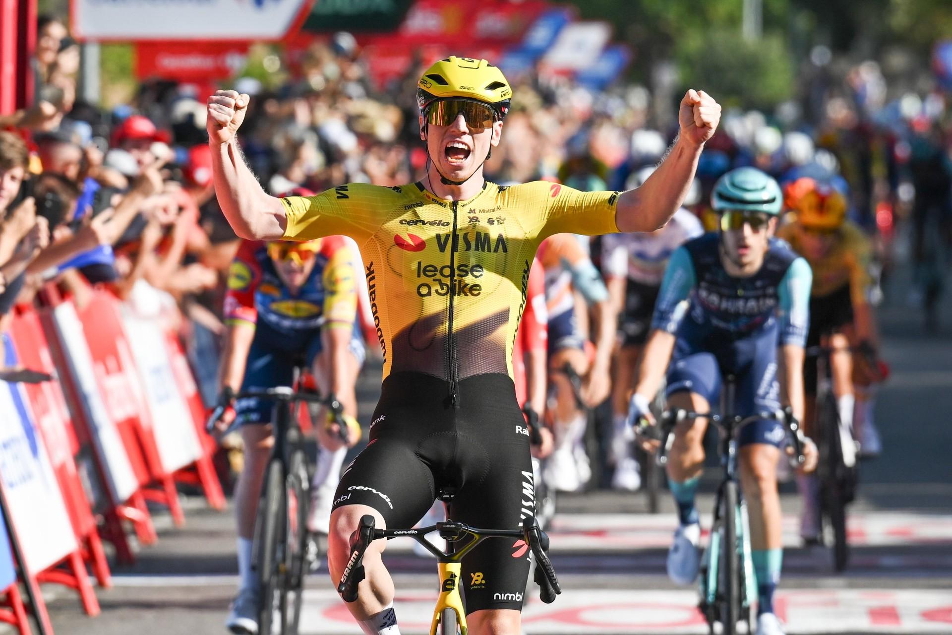 Matthew Brennan becomes youngest rider to win five stages at one Grand Tour at La Vuelta