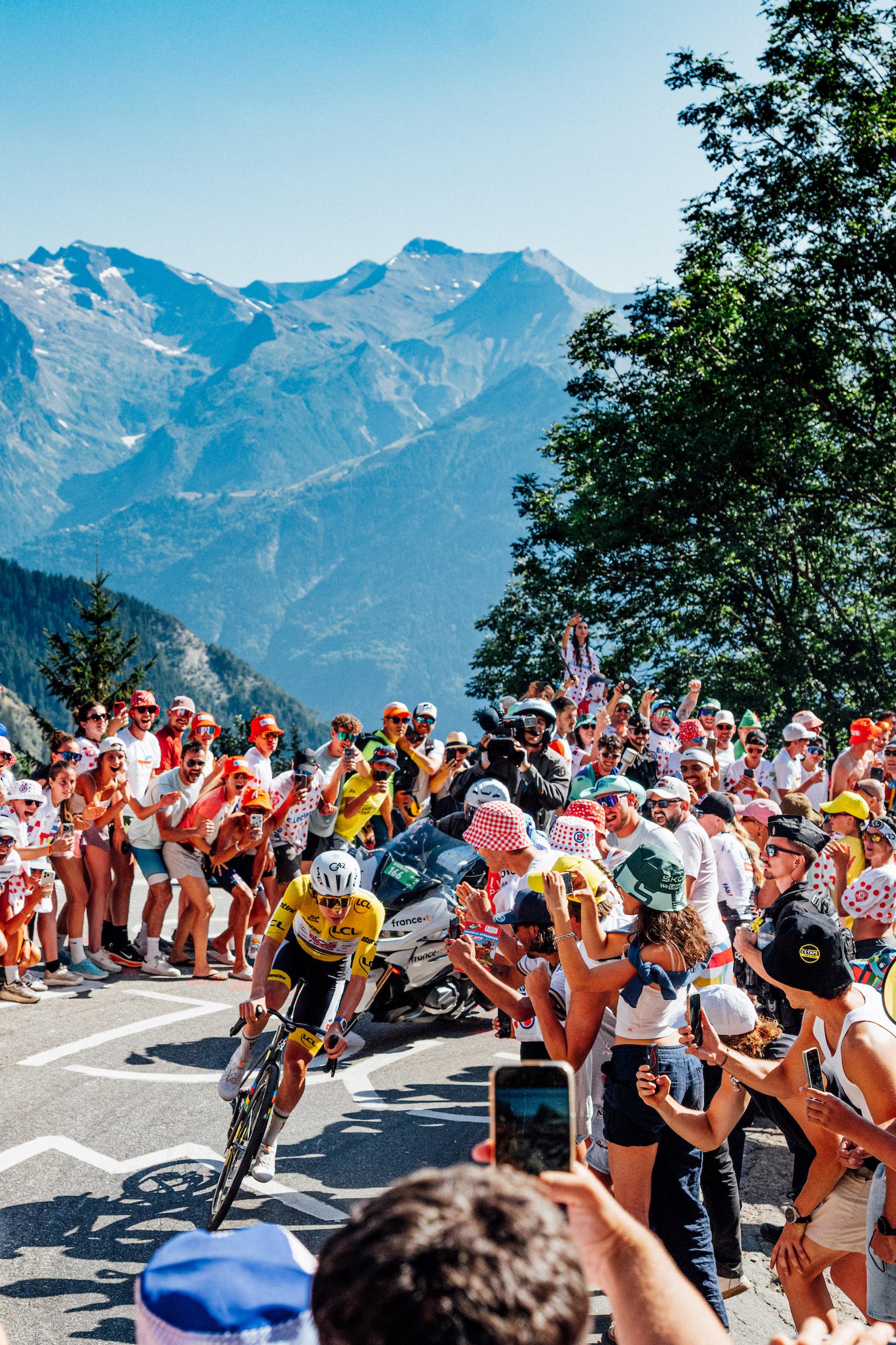 Picture by Zac Williams/SWpix.com - 24/07/2026 - Cycling - 2026 Tour de France - Stage 19 Gap - Alpe d'Huez, France - Tadej Pogacar, UAE Team Emirates XRG.