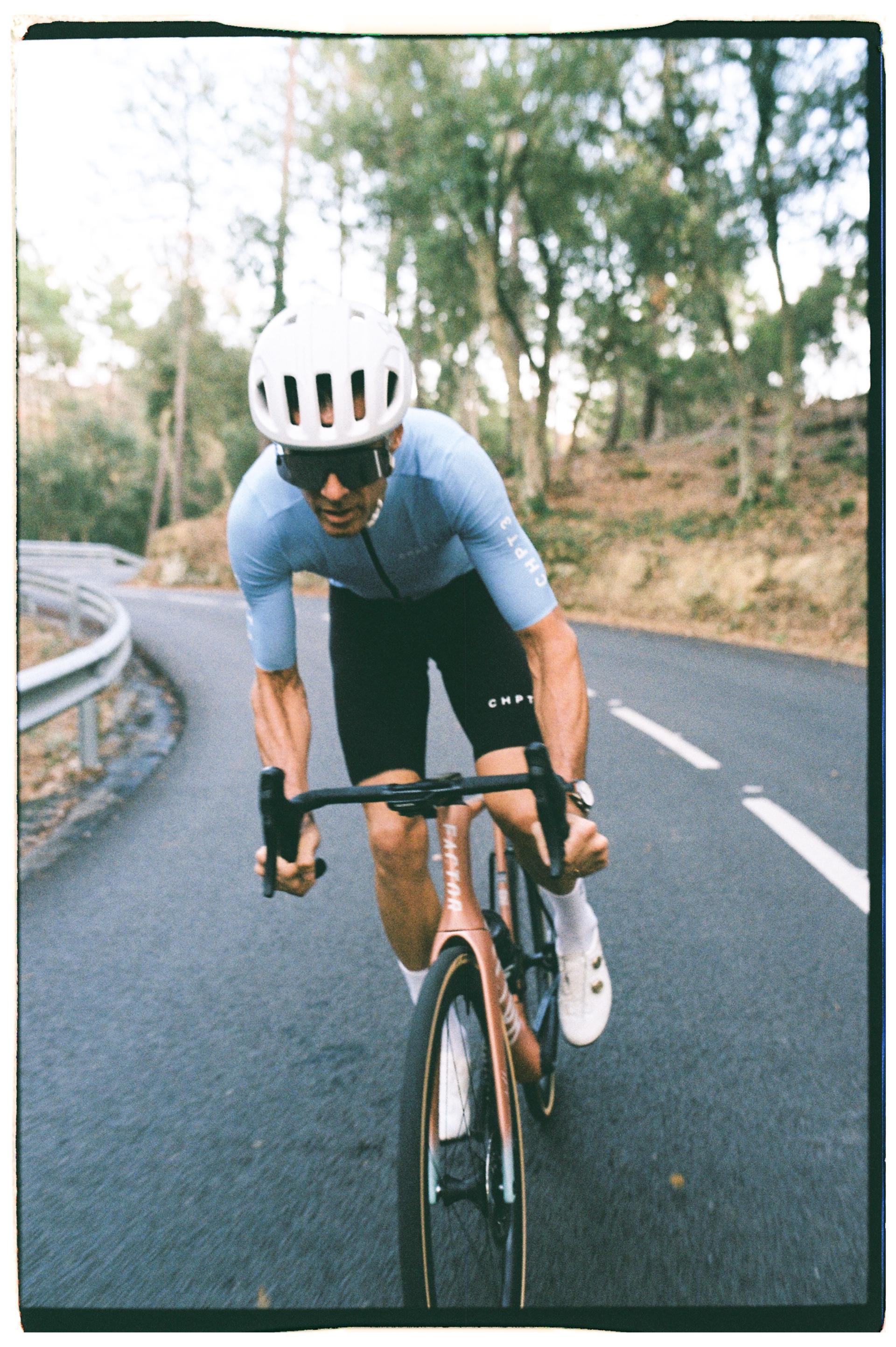 David Millar riding a Factor bike in Girona