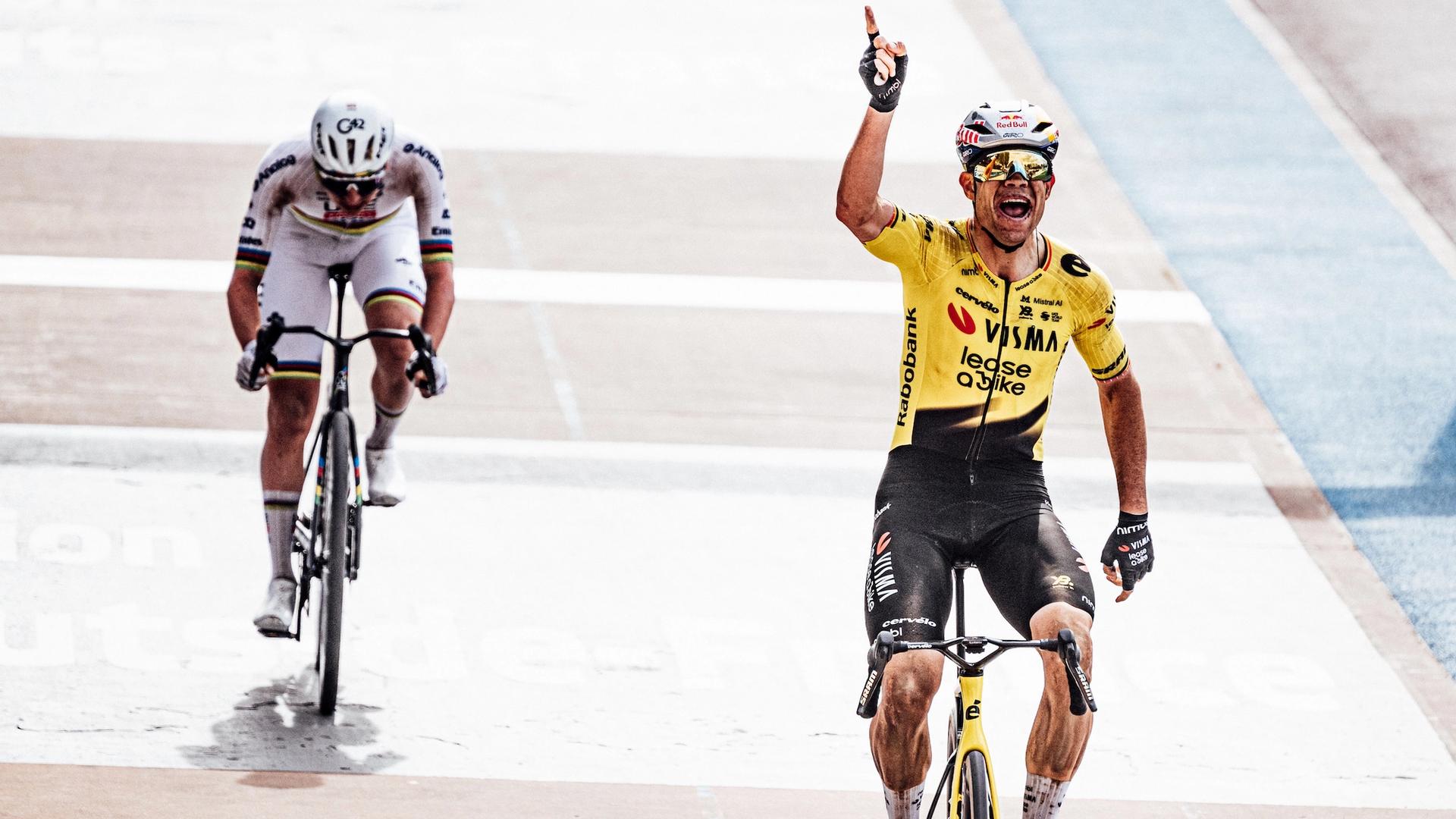 Wout van Aert restores unpredictability to the Monument hierarchy at Paris-Roubaix