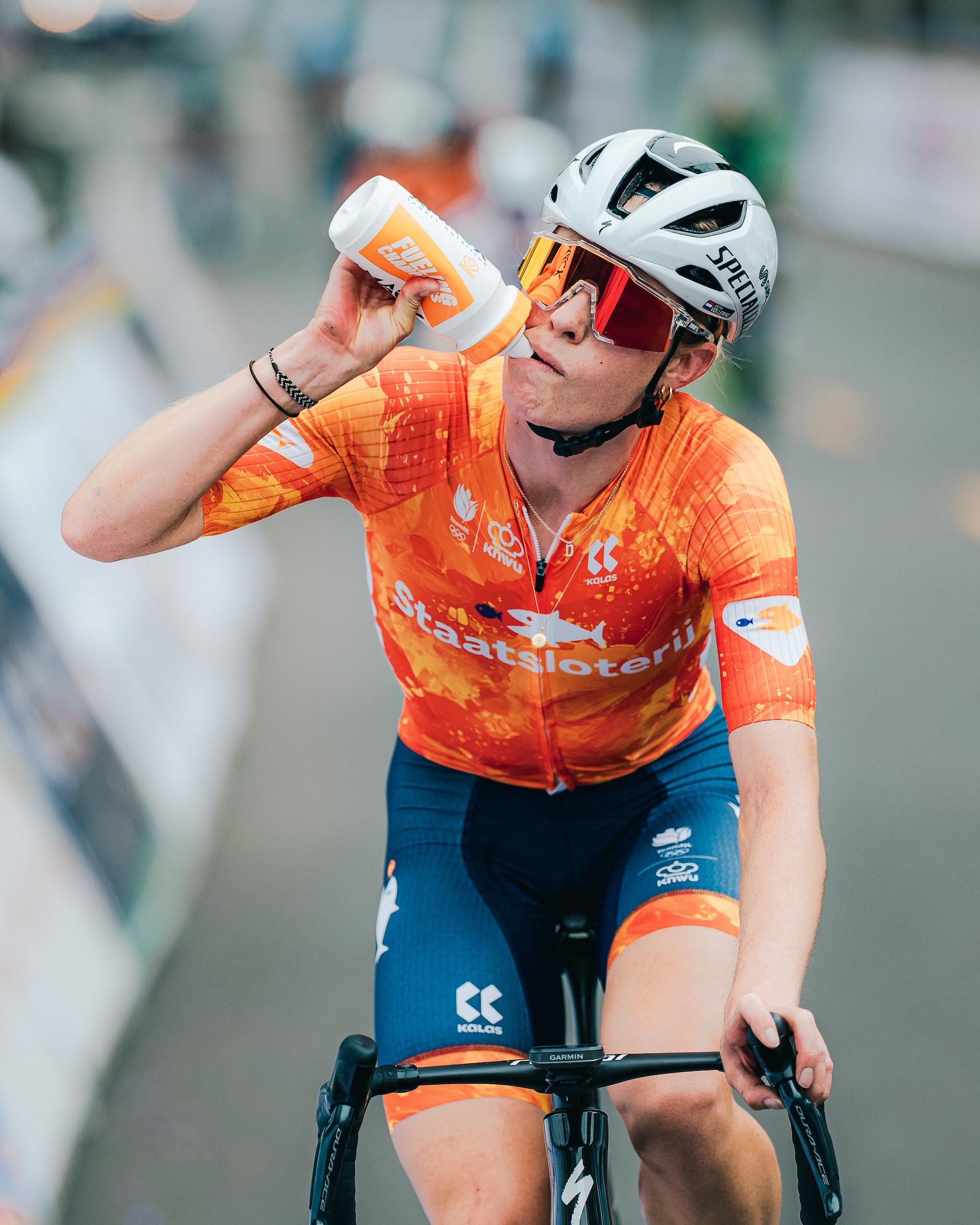 Picture by Alex Whitehead/SWpix.com - 24/09/2025 - Cycling - 2025 UCI Road World Championships - Kigali Convention Centre, Kigali, Rwanda - Road Race Training - Demi Vollering (Netherlands)