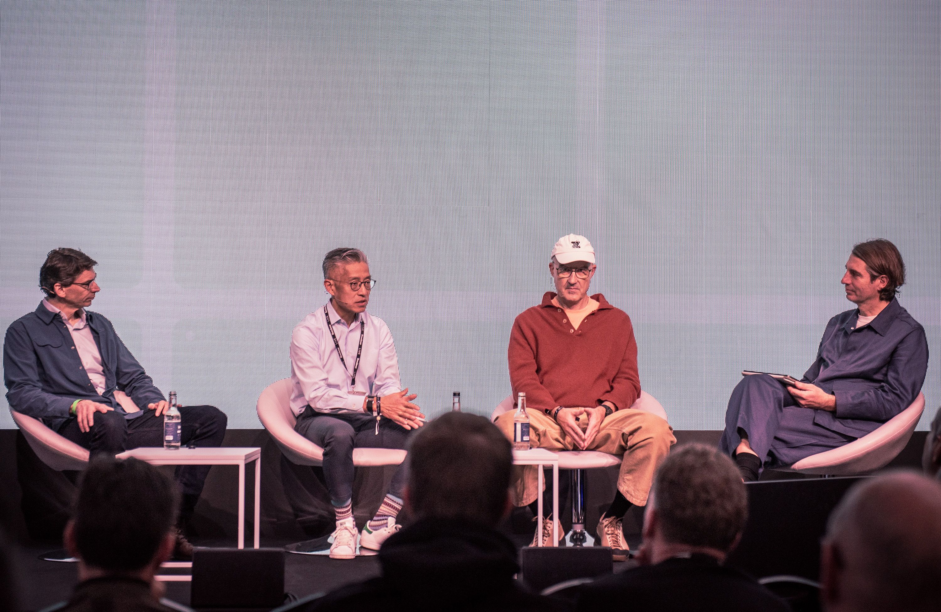 The panel on stage at Rouleur Live in November