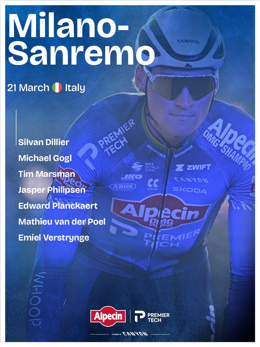 Alpecin Premier-Tech-startlist