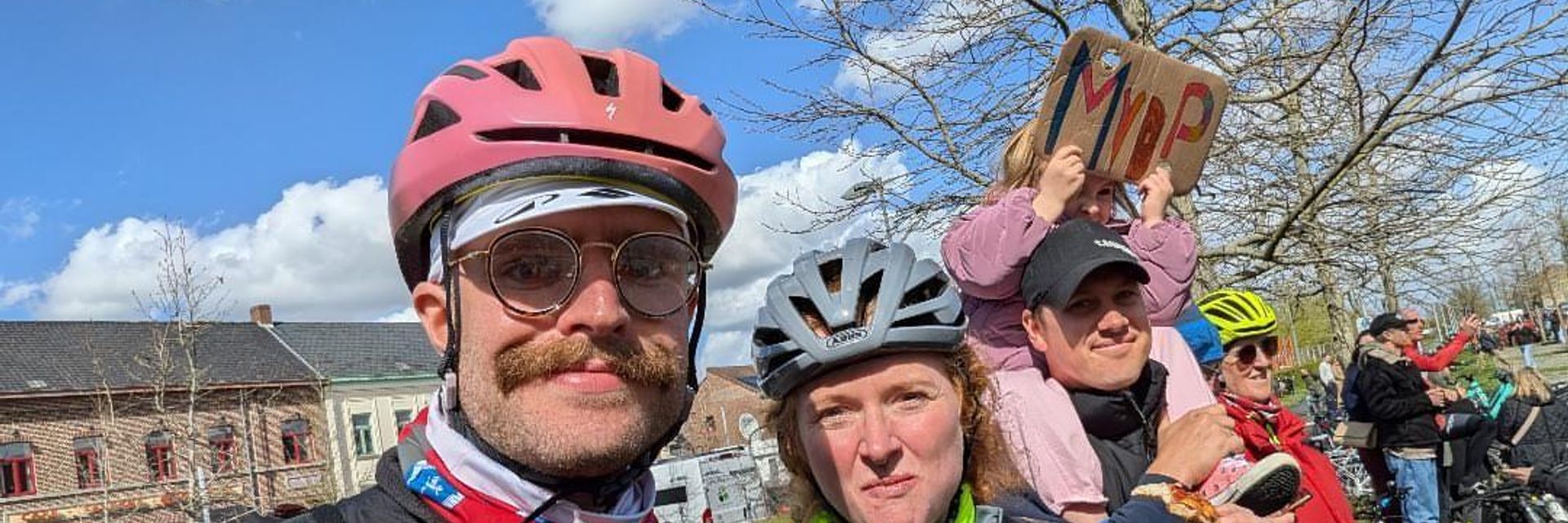 Beer, cobbles and 100km on folding bikes – one way to watch a cycling Monument