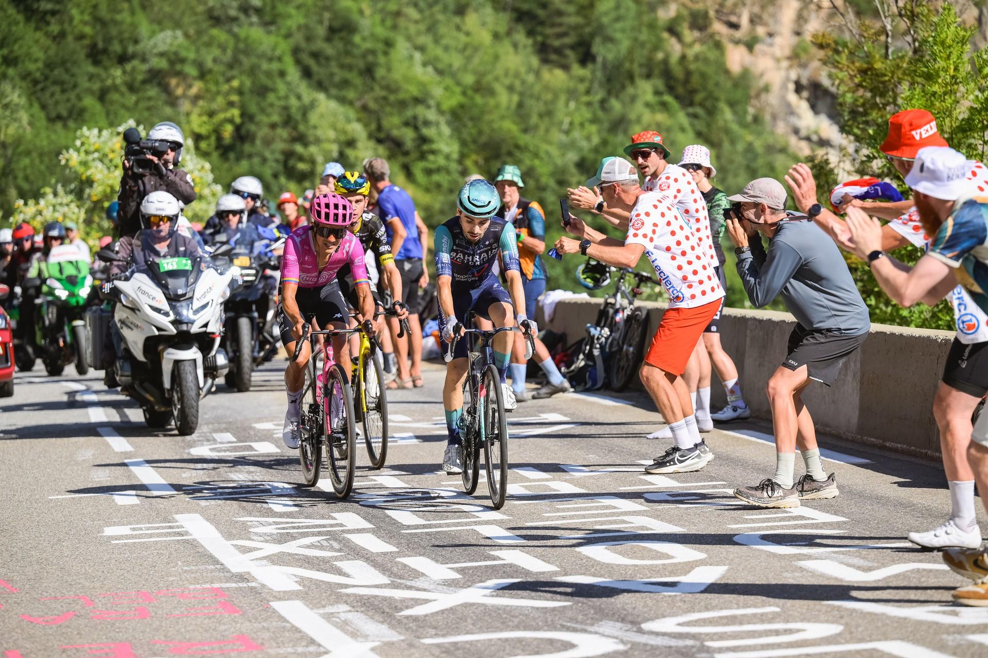 Tour top 10 reshuffled on Alpe d'Huez with Carapaz and Martinez biggest winners in Tour snake and ladders