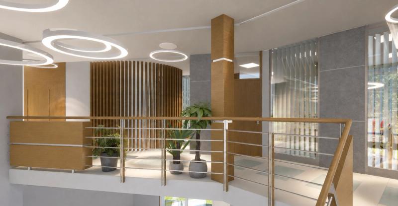 Projekt przebudowy budynku biurowego wraz z wewnętrzną infrastrukturą techniczną