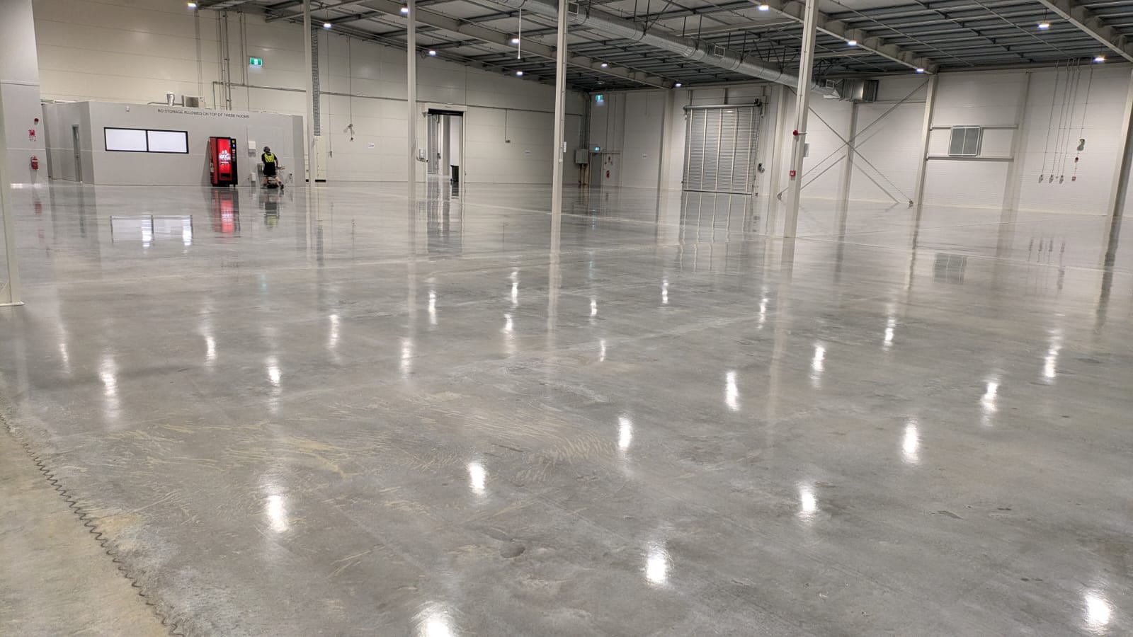 Sutton Tools industrial polished concrete factory floor