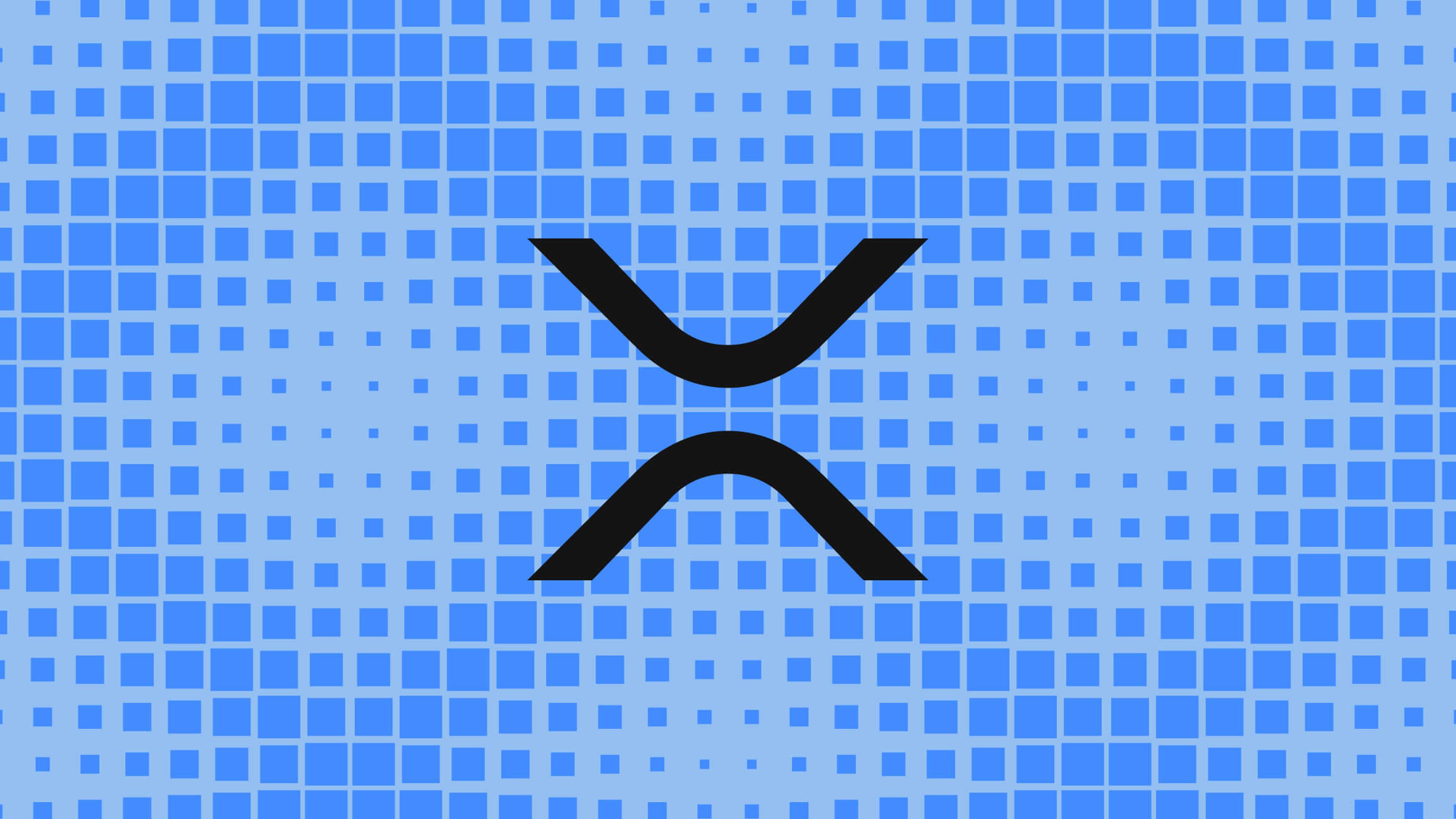 XRPL Symbol on blue background