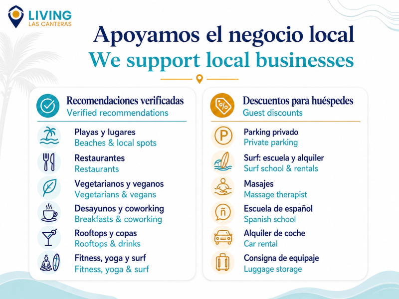 Special offers at local restaurants and businesses near Playa de Las Canteras