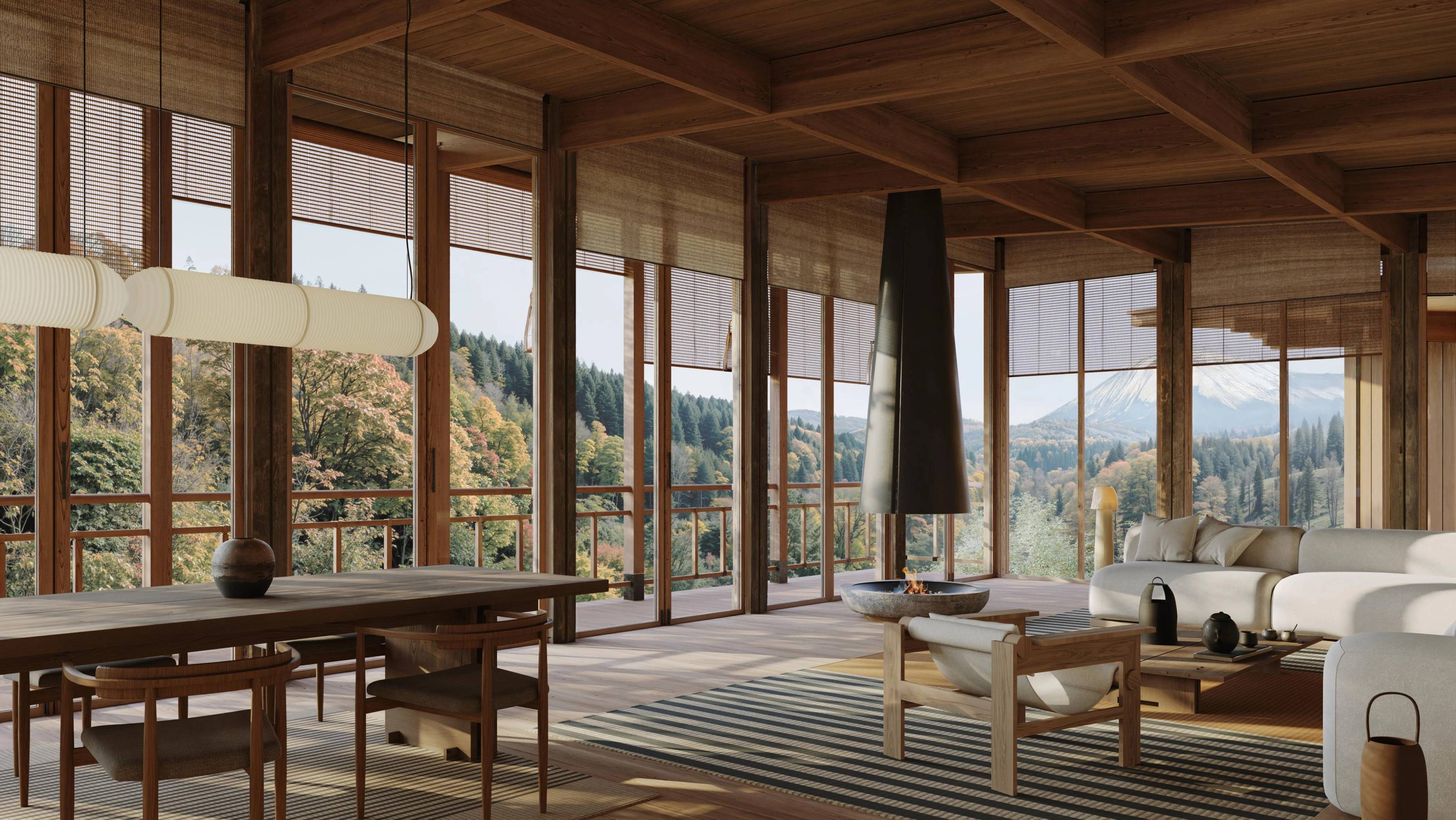 A shot of a lavish living room