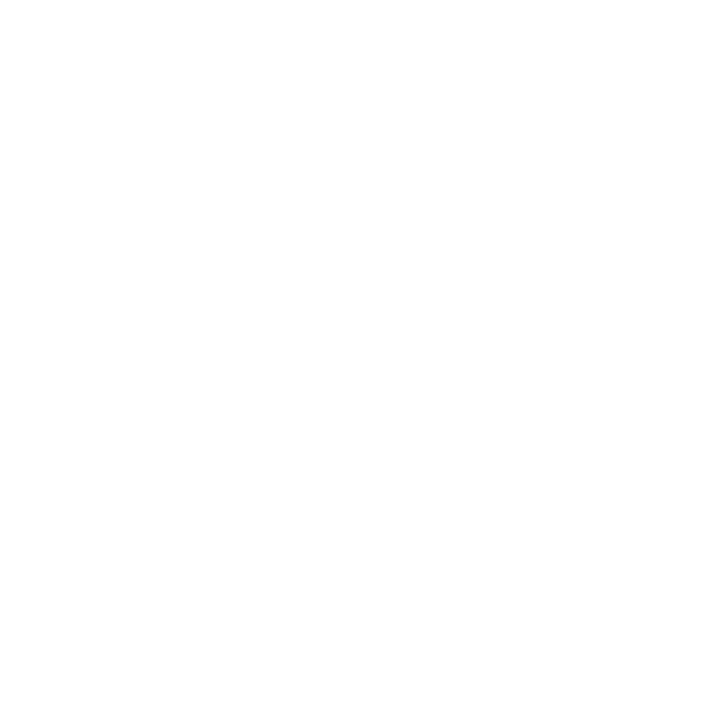 White icon of three human figures standing together that indicates giving back to our community.